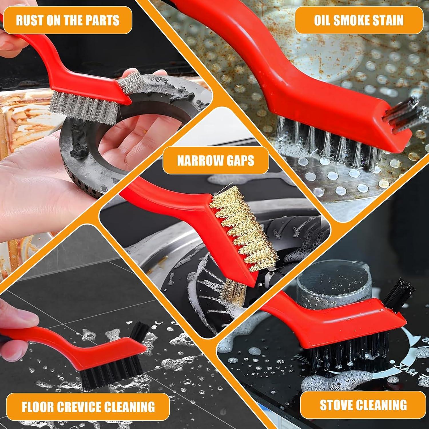 9 Piezas Cepillos de Alambre IPELY para Taladro 17.78 cm