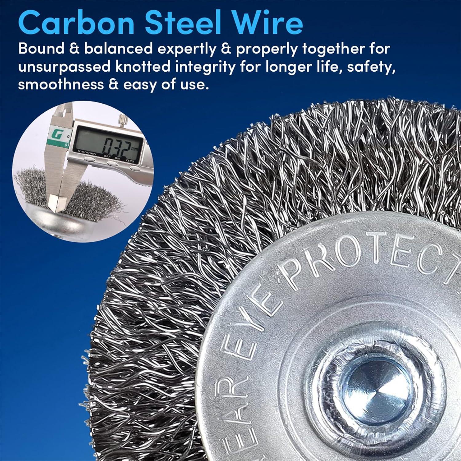 Juego de 40 Cepillos de Alambre ATMTV con Guantes - 1/4"