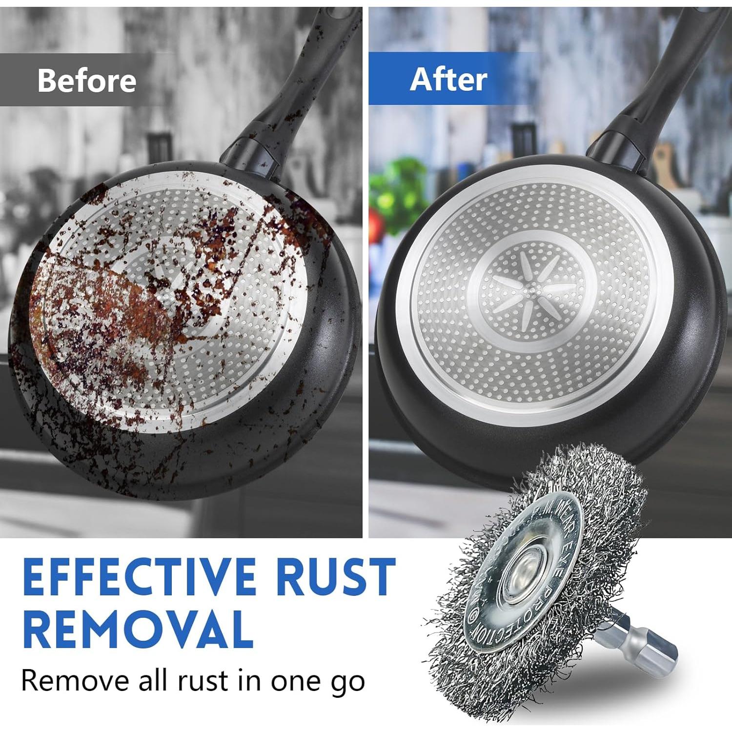 10 Cepillos de Alambre para Taladro MIKILIKIEN - 2 y 5 cm