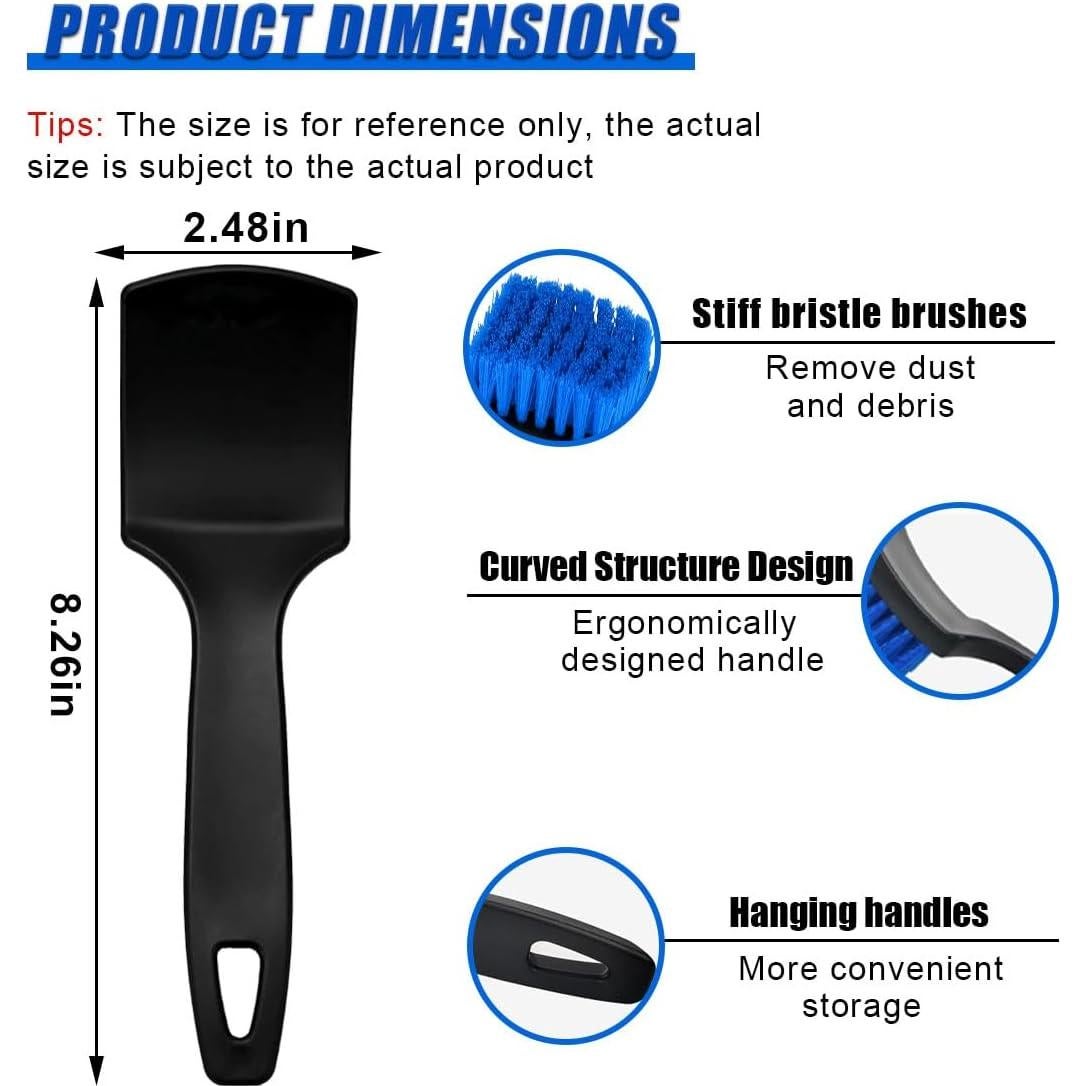 Cepillo de Limpieza de Auto ZIMISI 21x6.3cm Cerdas Suaves