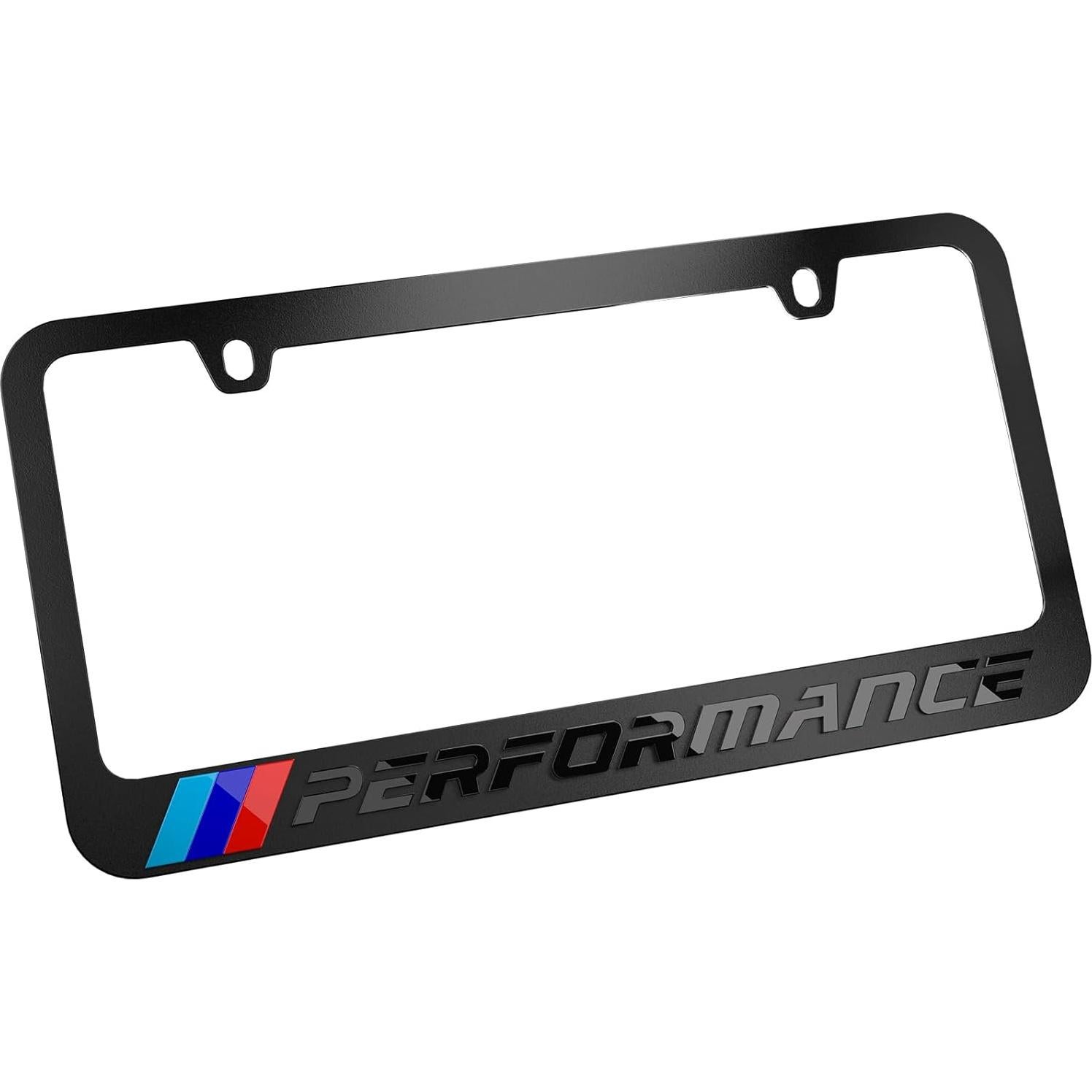 Marco de Placa de Licencia Carvenluxe Negro Ajuste Universal