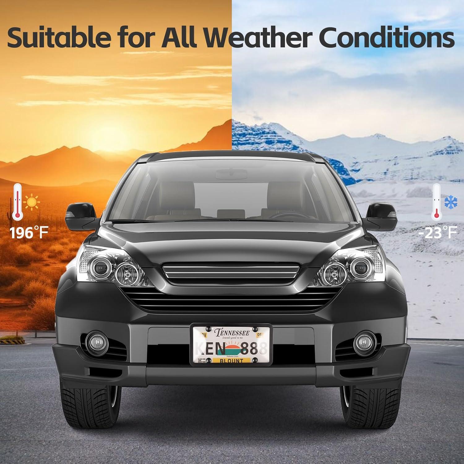 Cubierta y Marco de Placa de Licencia Tzuoen MX0001 Claro