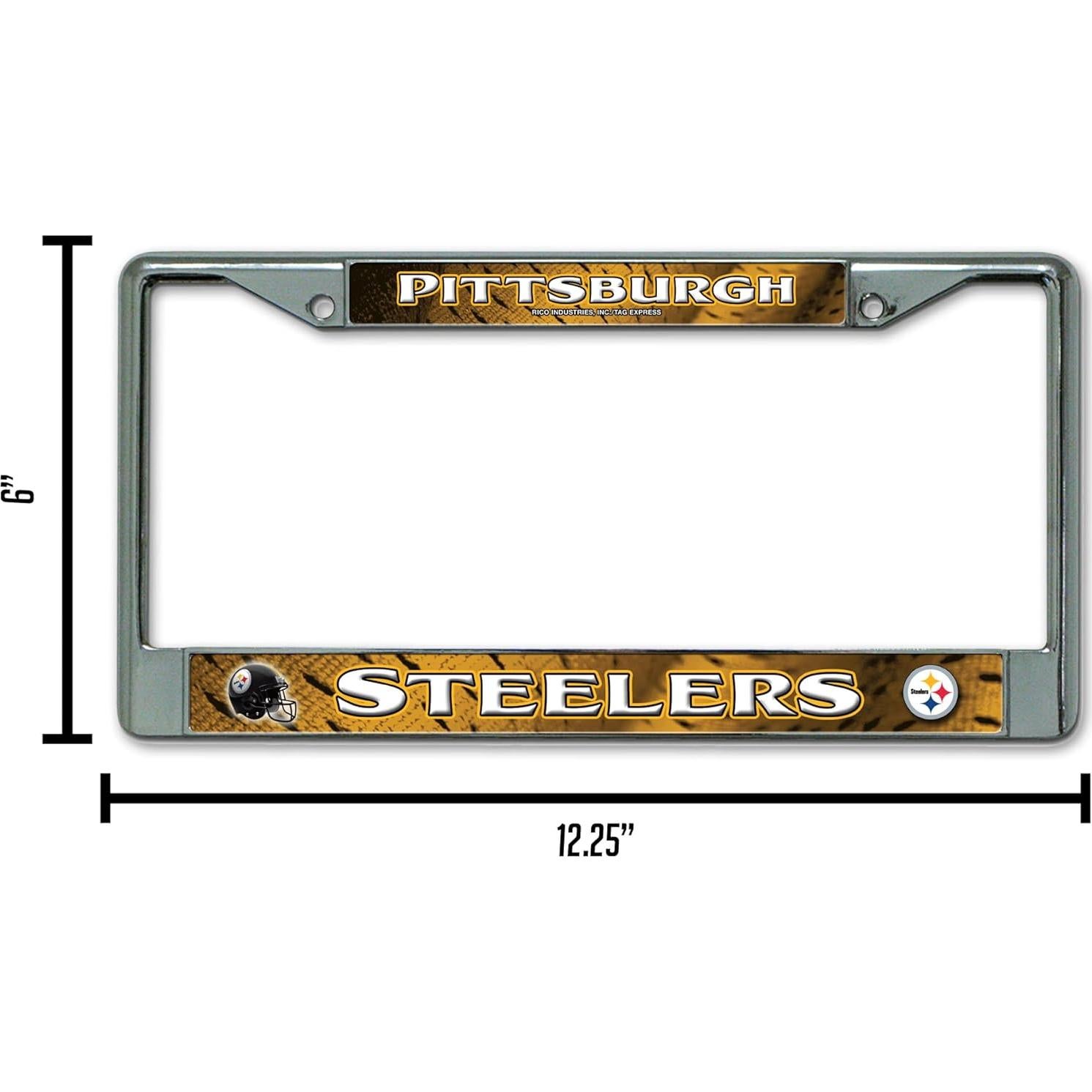 Marco de Placa de Licencia Cromo Rico Industries Michigan 15.24x31.12cm
