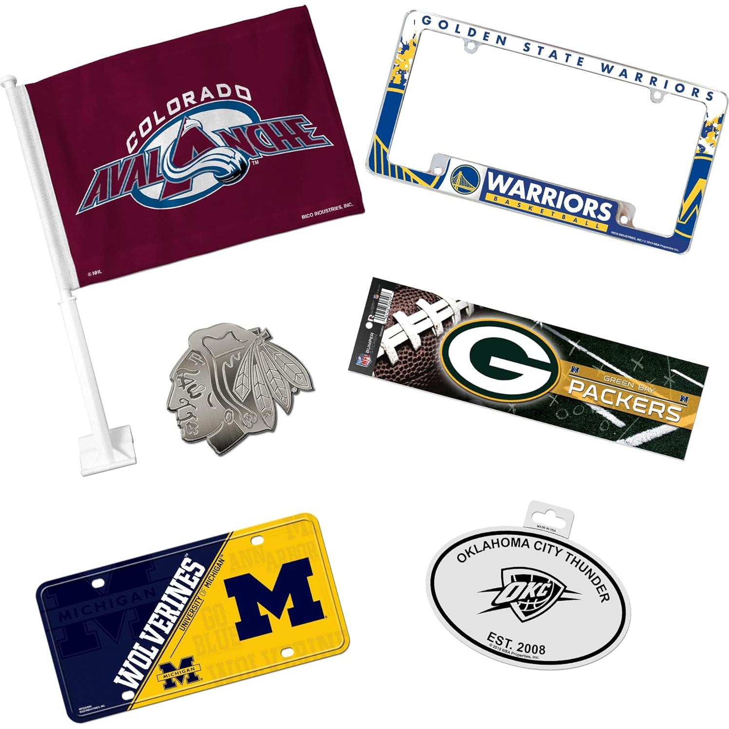 Marco de Placa de Licencia Cromo Rico Industries Michigan 15.24x31.12cm