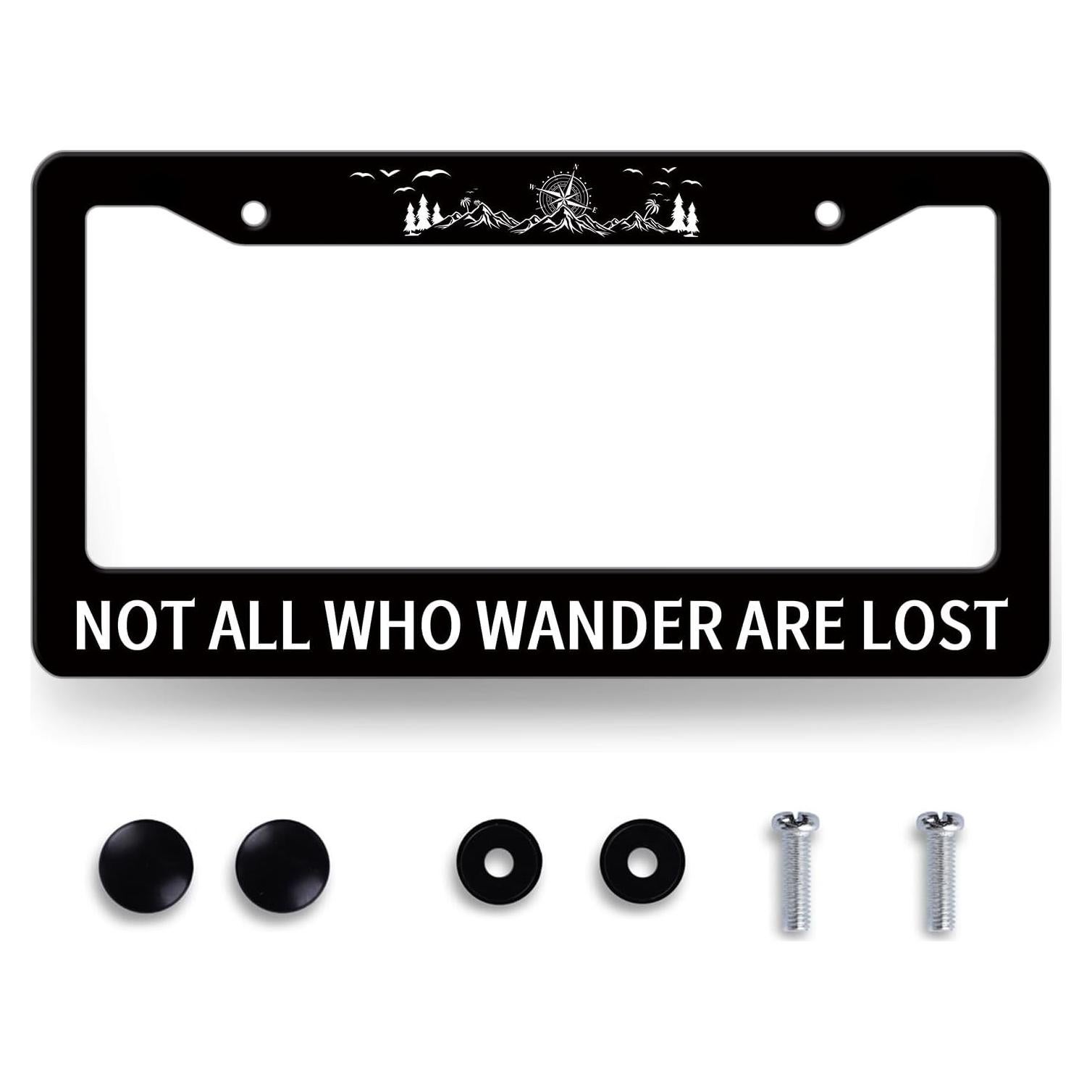 Marco de Matrícula MUAWUOIK Acero Inoxidable 31.2x16 cm Colorido