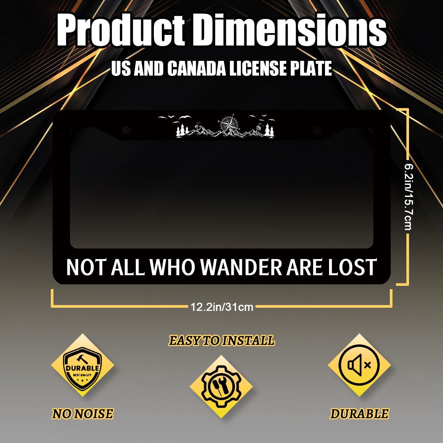 Marco de Matrícula MUAWUOIK Acero Inoxidable 31.2x16 cm Colorido