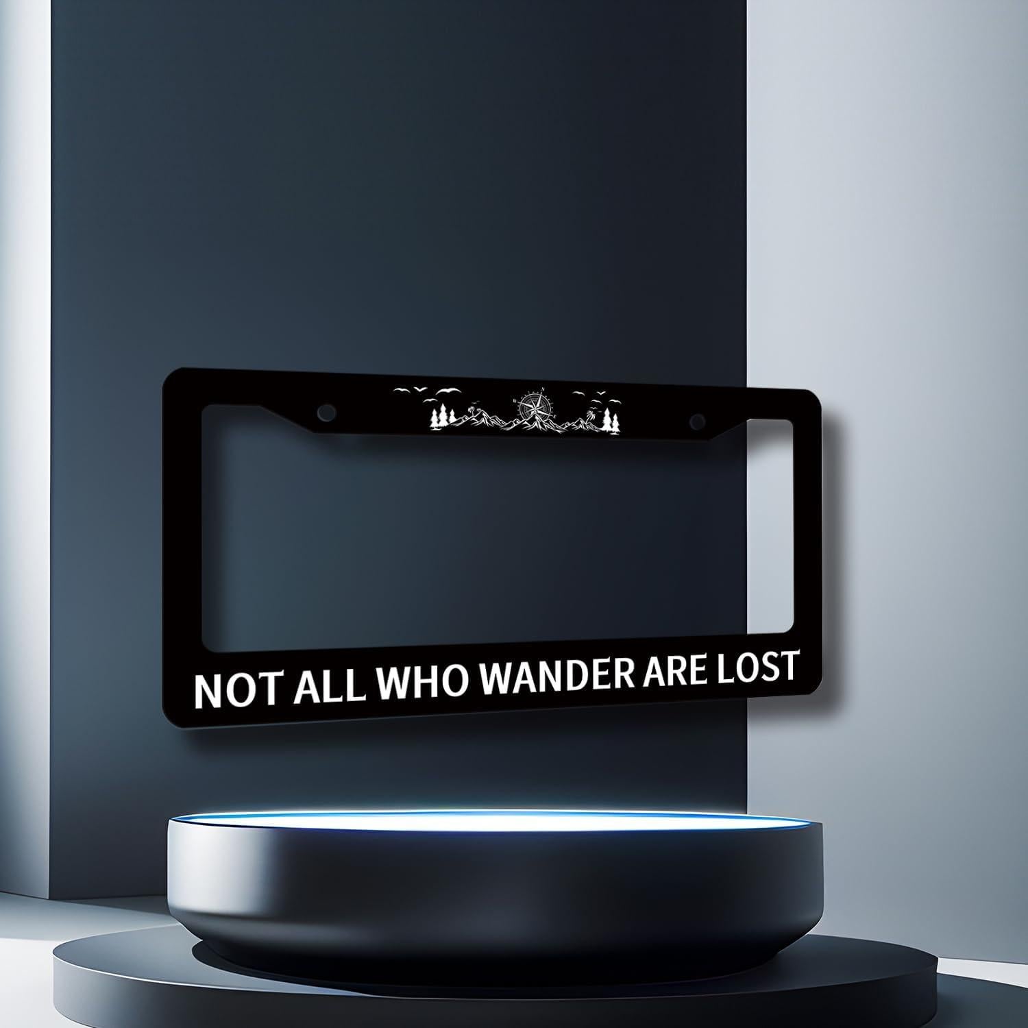 Marco de Matrícula MUAWUOIK Acero Inoxidable 31.2x16 cm Colorido