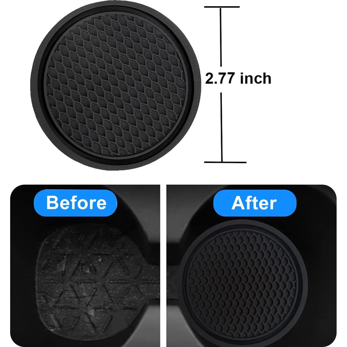 Marco de Placa de Licencia CoPvner Negro 2 Pack Aluminio Resistente