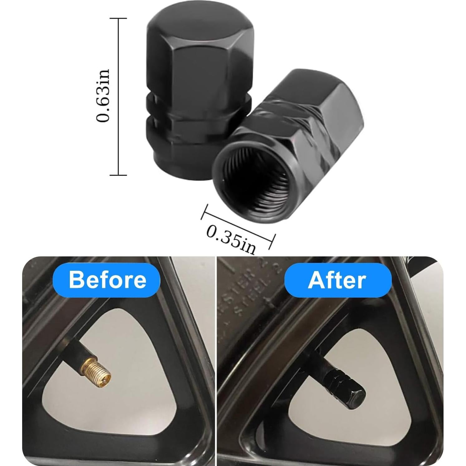 Marco de Placa de Licencia CoPvner Negro 2 Pack Aluminio Resistente