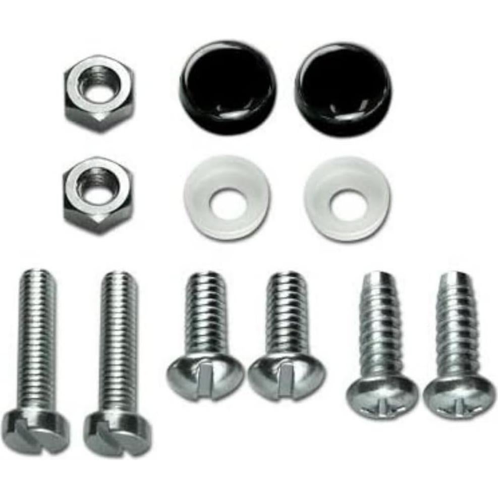 Marco de Placa de Licencia Au-Tomotive Gold Cadillac Negro