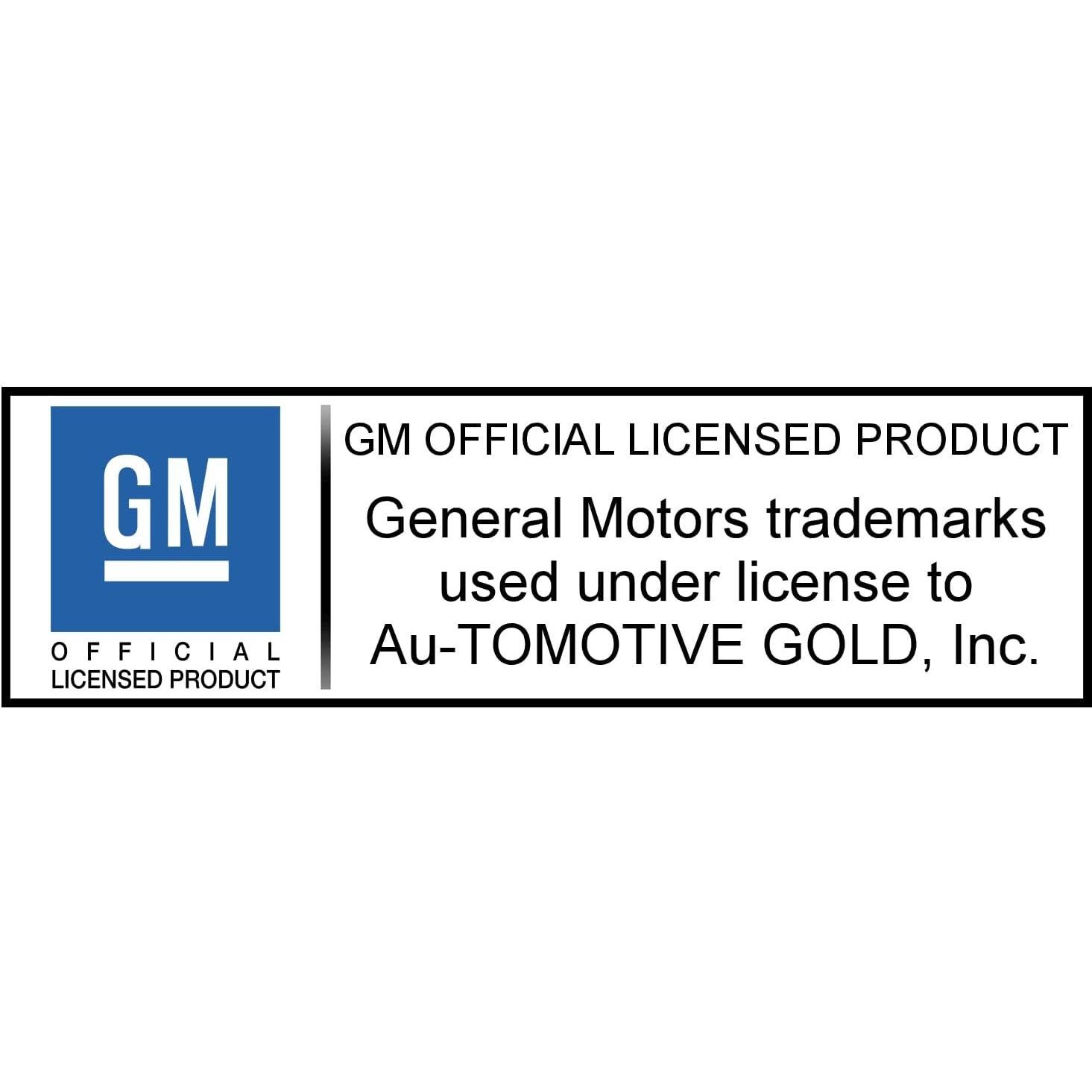 Marco de Placa de Licencia Au-Tomotive Gold Cadillac Negro