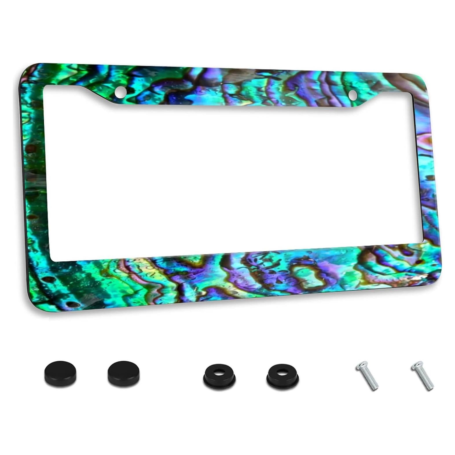 Marco de Placa de Licencia Acero Inoxidable Invincibleframe 30.99x16cm