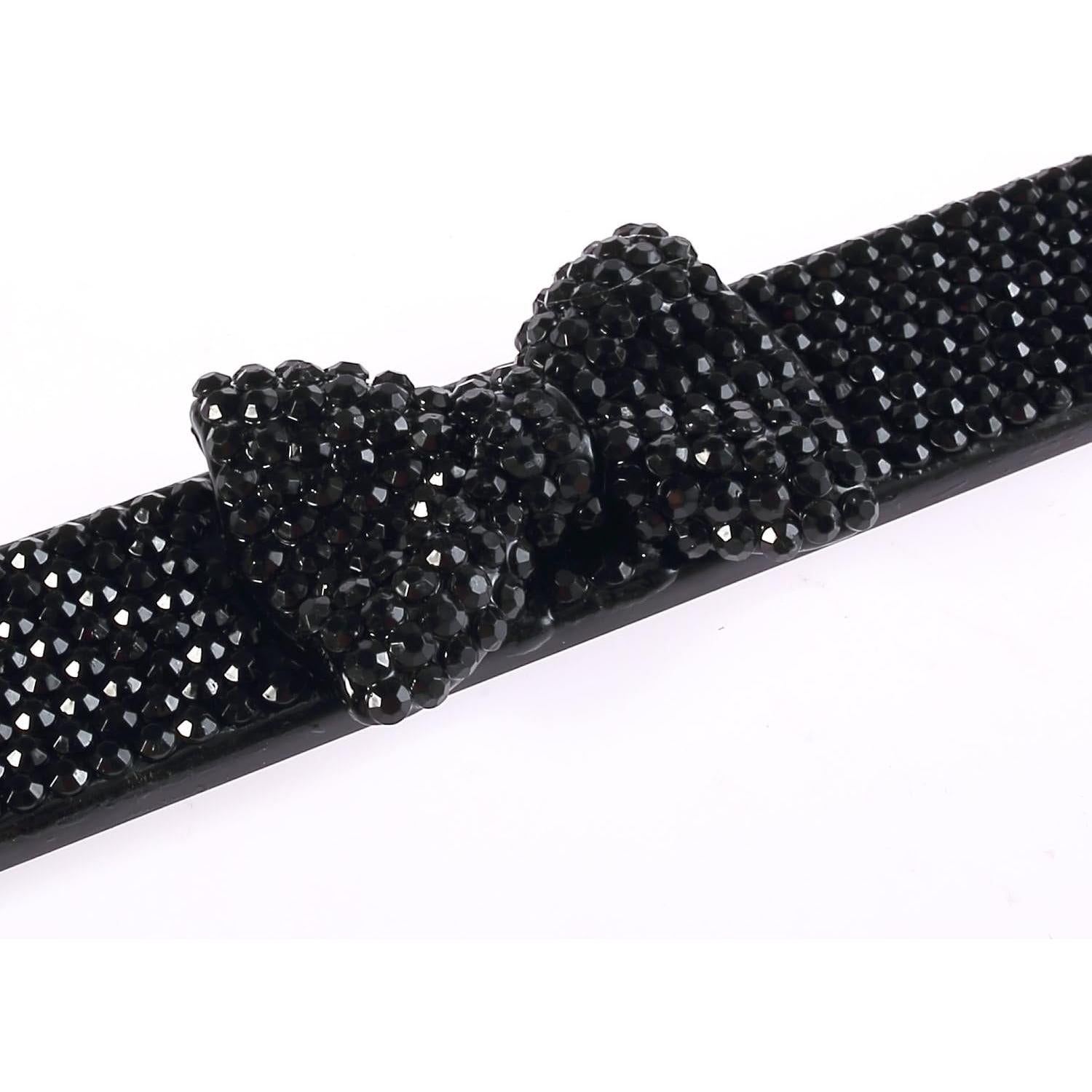 Marco de Placa de Licencia Brillante Bling Dynasty Negro