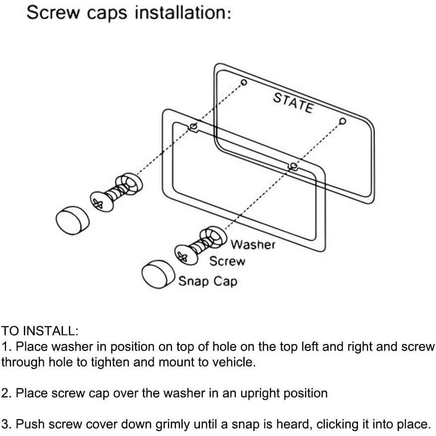 Marco de Placa de Licencia Brillante Bling Dynasty Negro