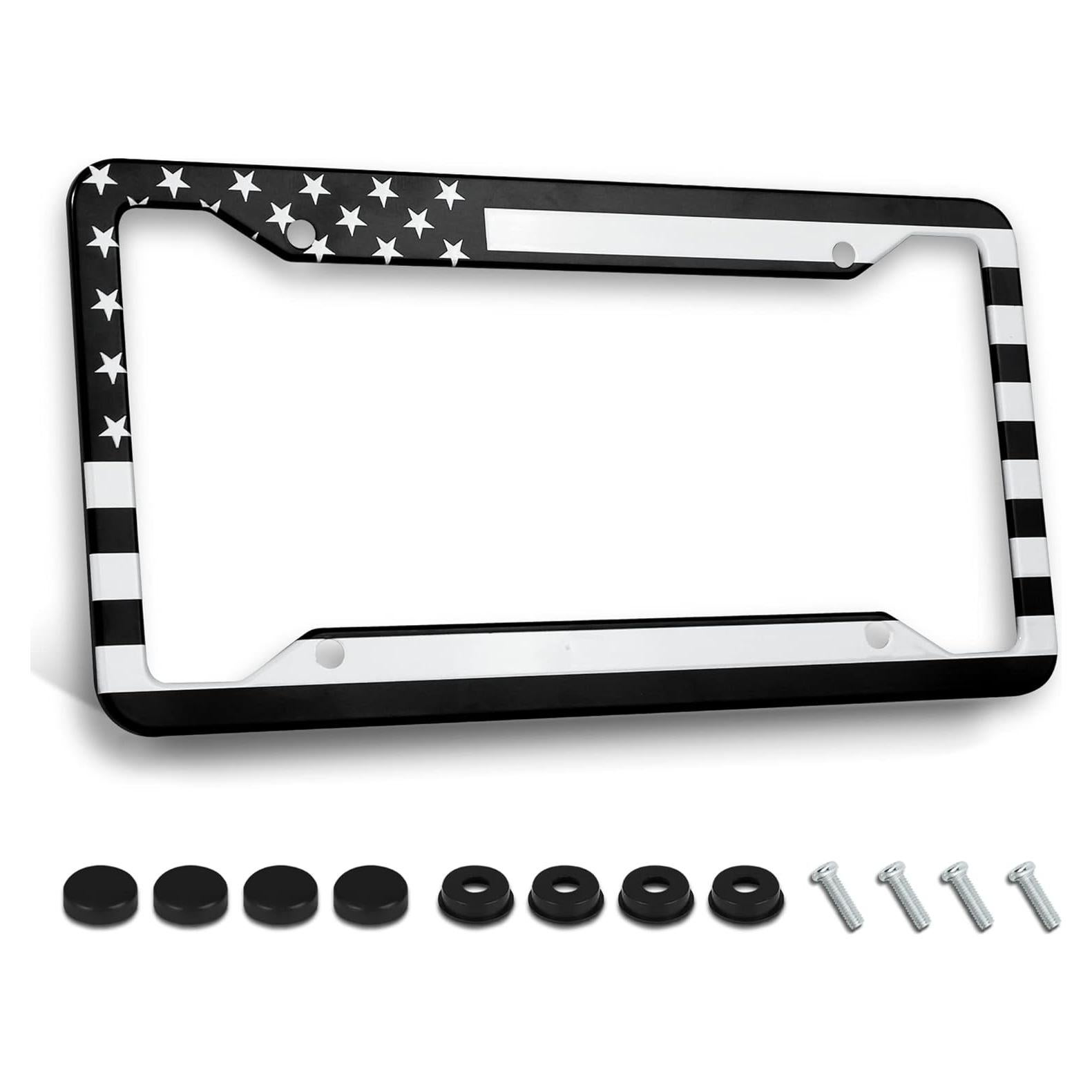 Marco de Placa de Licencia NOCITUN Bandera Americana 30.48x15.24 cm