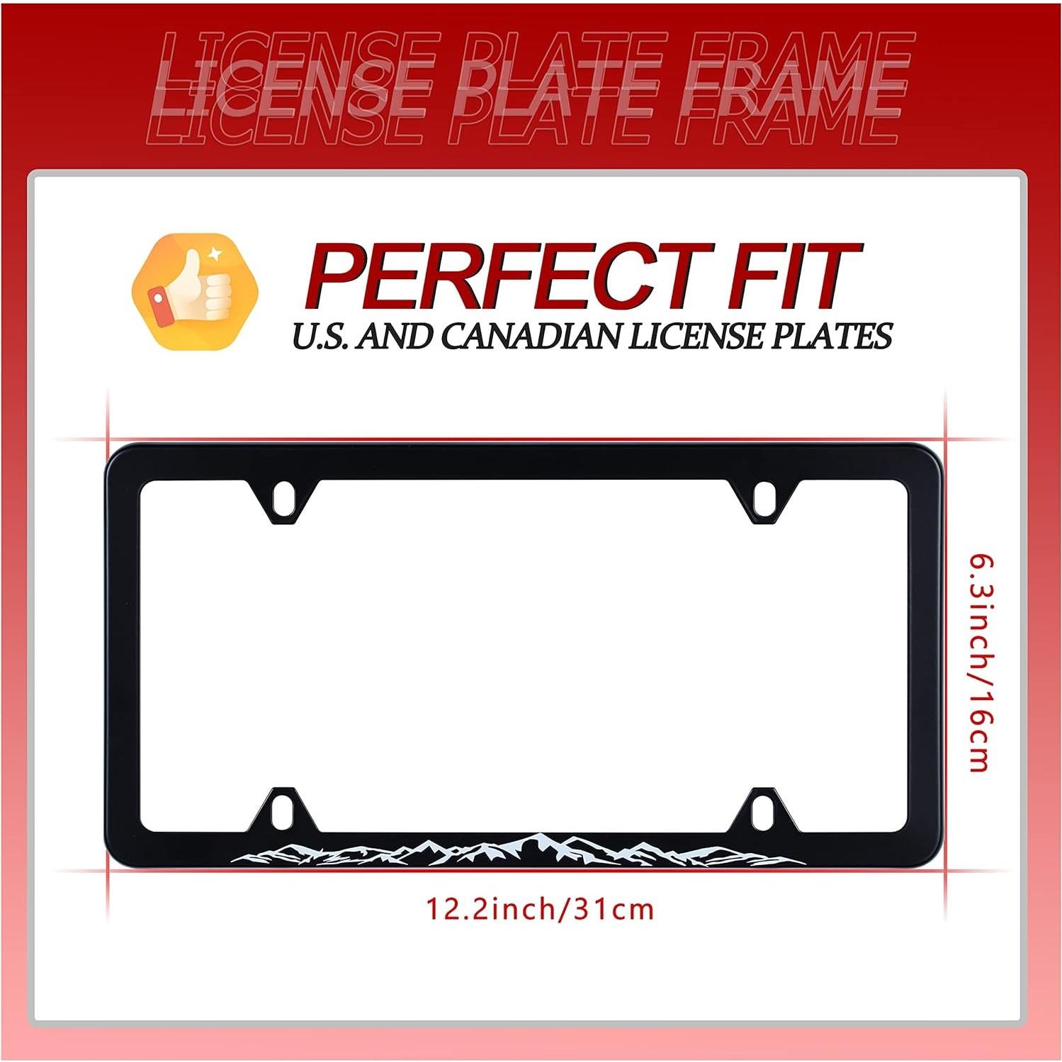 Marco de Placa de Licencia UNINDREM Acero Inoxidable 31x16cm