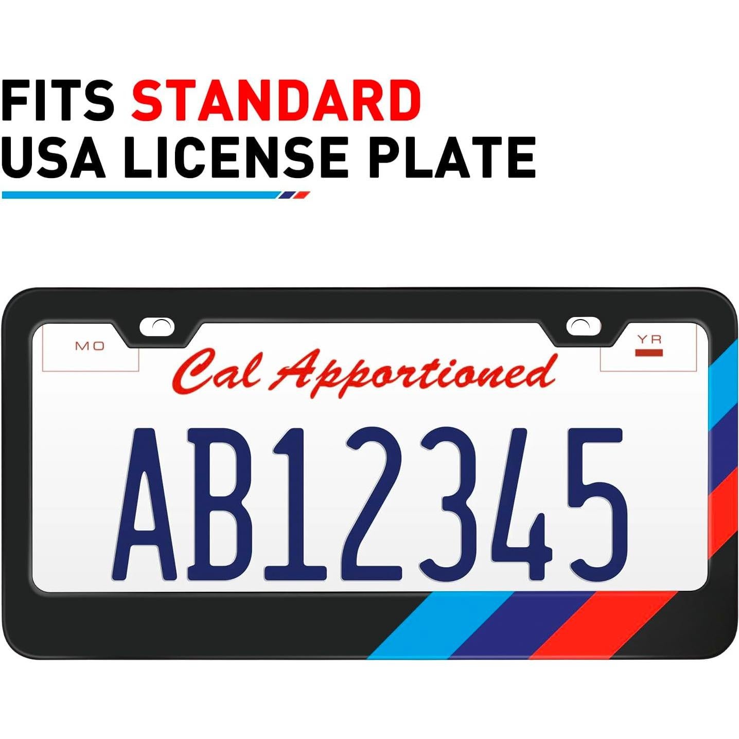 Marco de Placa de Licencia KENTUTO BMW Aluminio Negro Mate