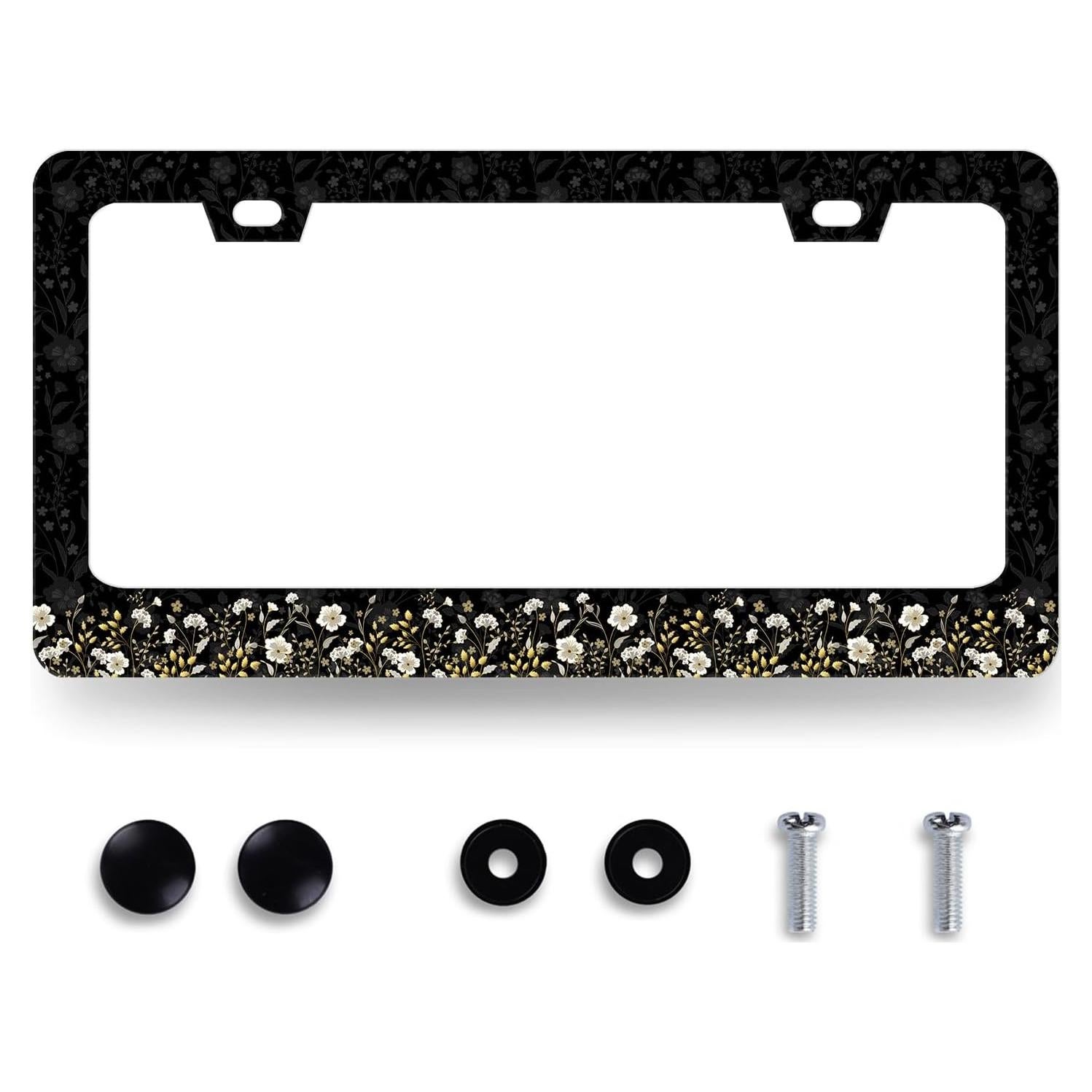 Marco de Placa de Licencia Floral RNKATIH 30.99cm x 15.75cm