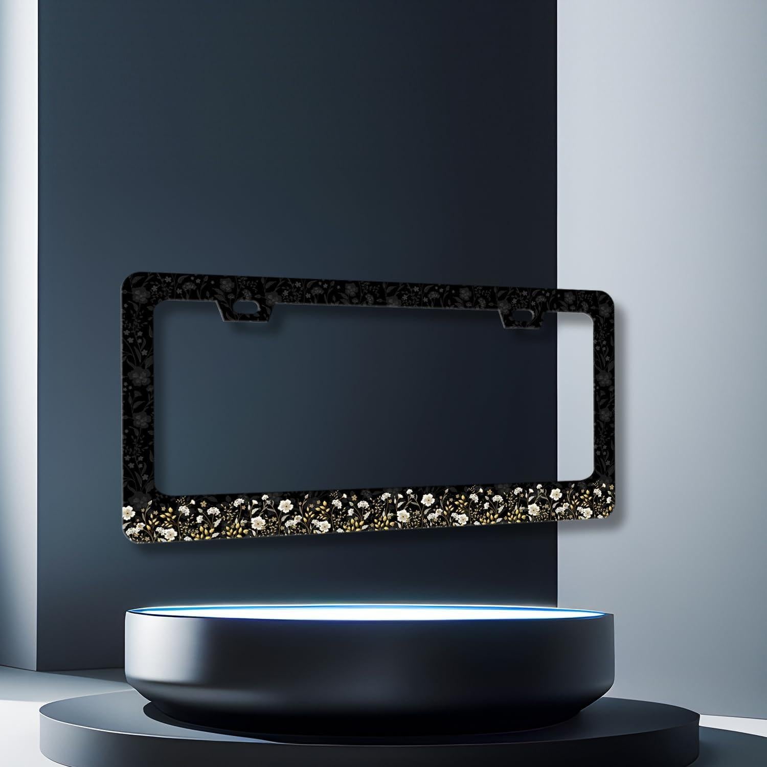 Marco de Placa de Licencia Floral RNKATIH 30.99cm x 15.75cm