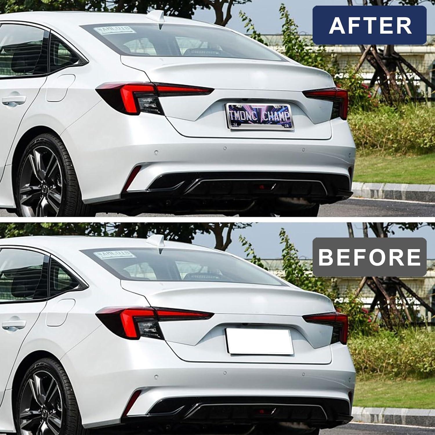 Marco de Placa de Licencia Acero Inoxidable ELECTRONLUMEN 2 Agujeros