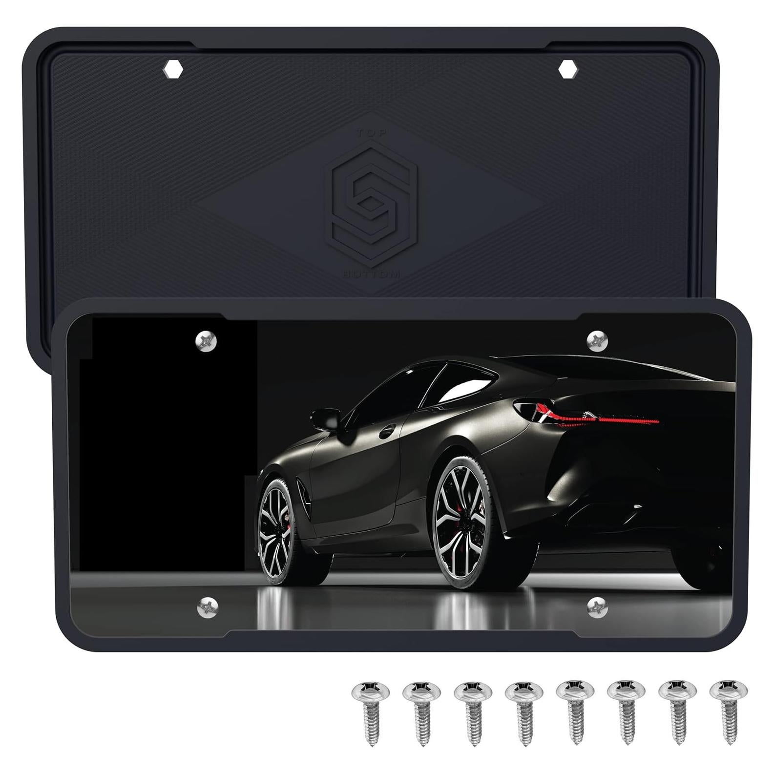 Cubiertas de Placa de Licencia de Silicona Solid - 2 Piezas