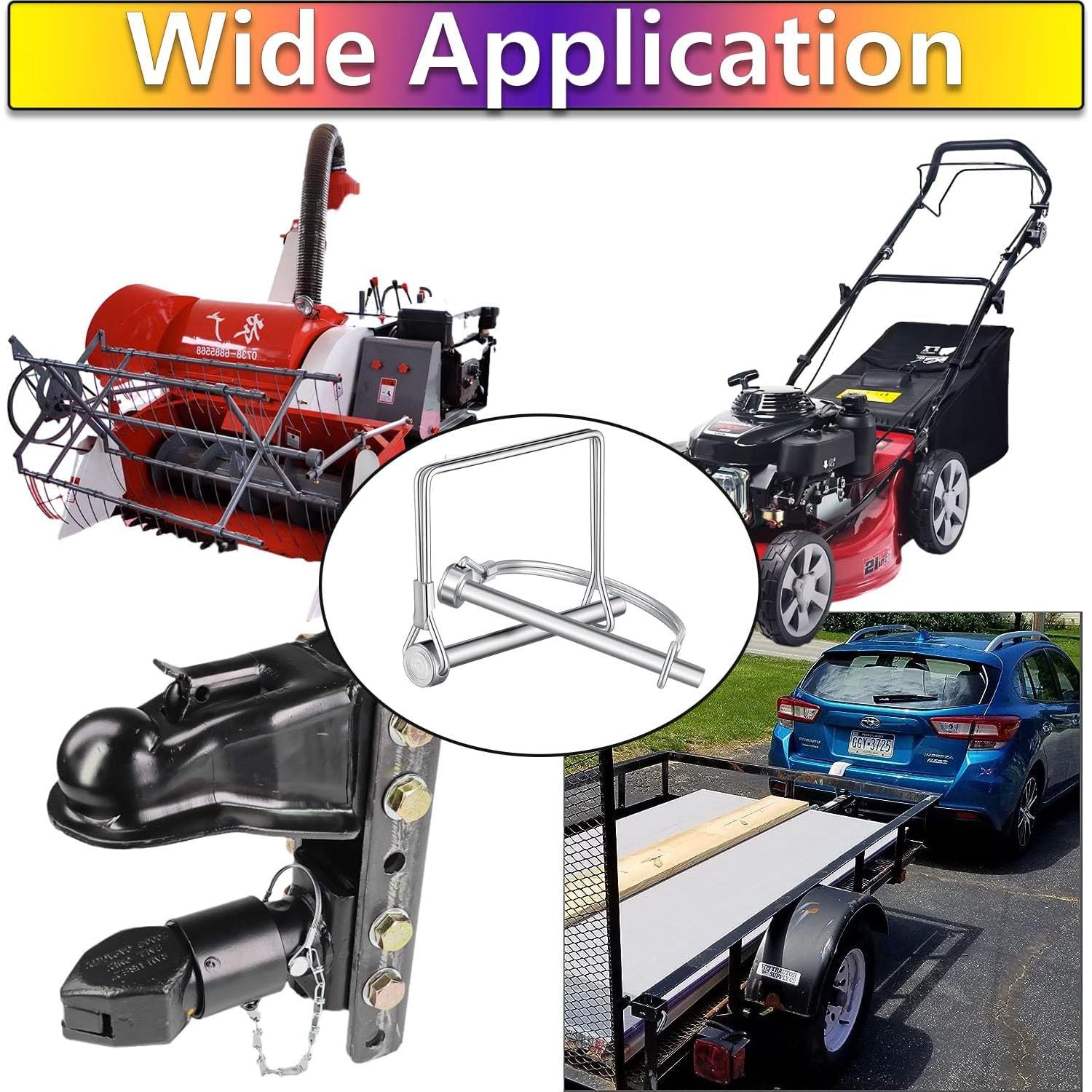 Pines de bloqueo Hincell 10pcs 6.3mm Galvanizados para Remolque