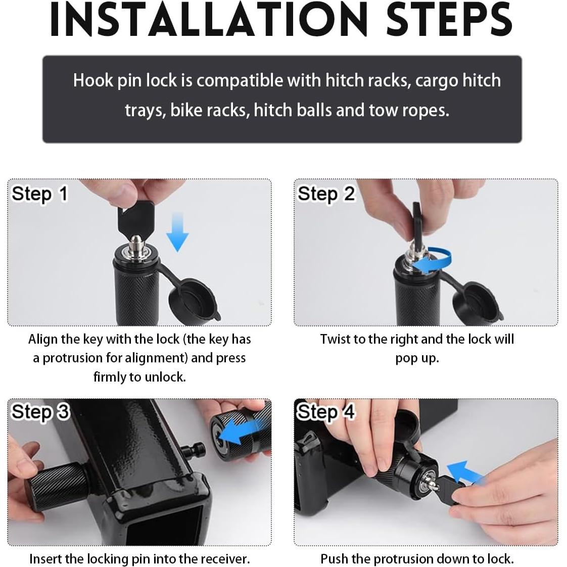 Bloqueo Antirrobo de Receptor de Enganche Ohleats 5/8"