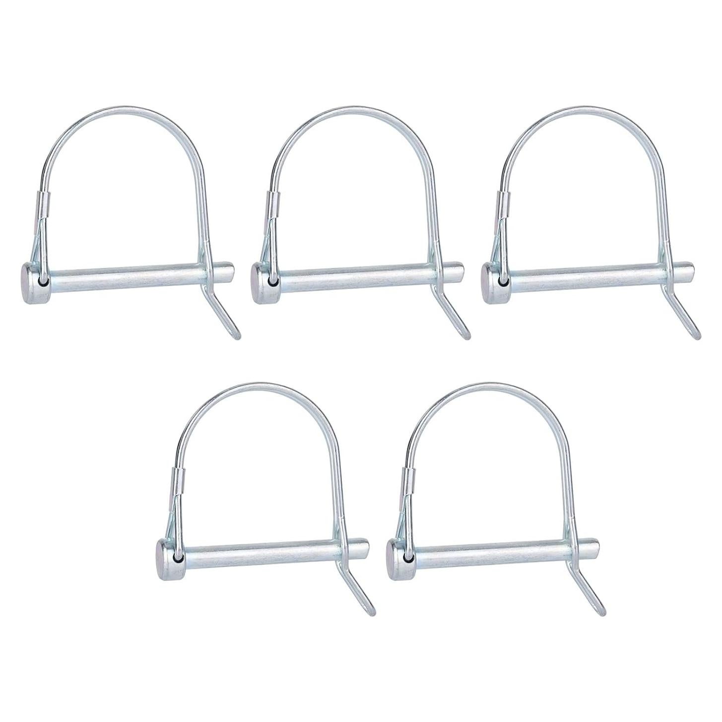 5 Pasadores de Enganche de Remolque Fukaisu 1/4" x 5.5cm Acero