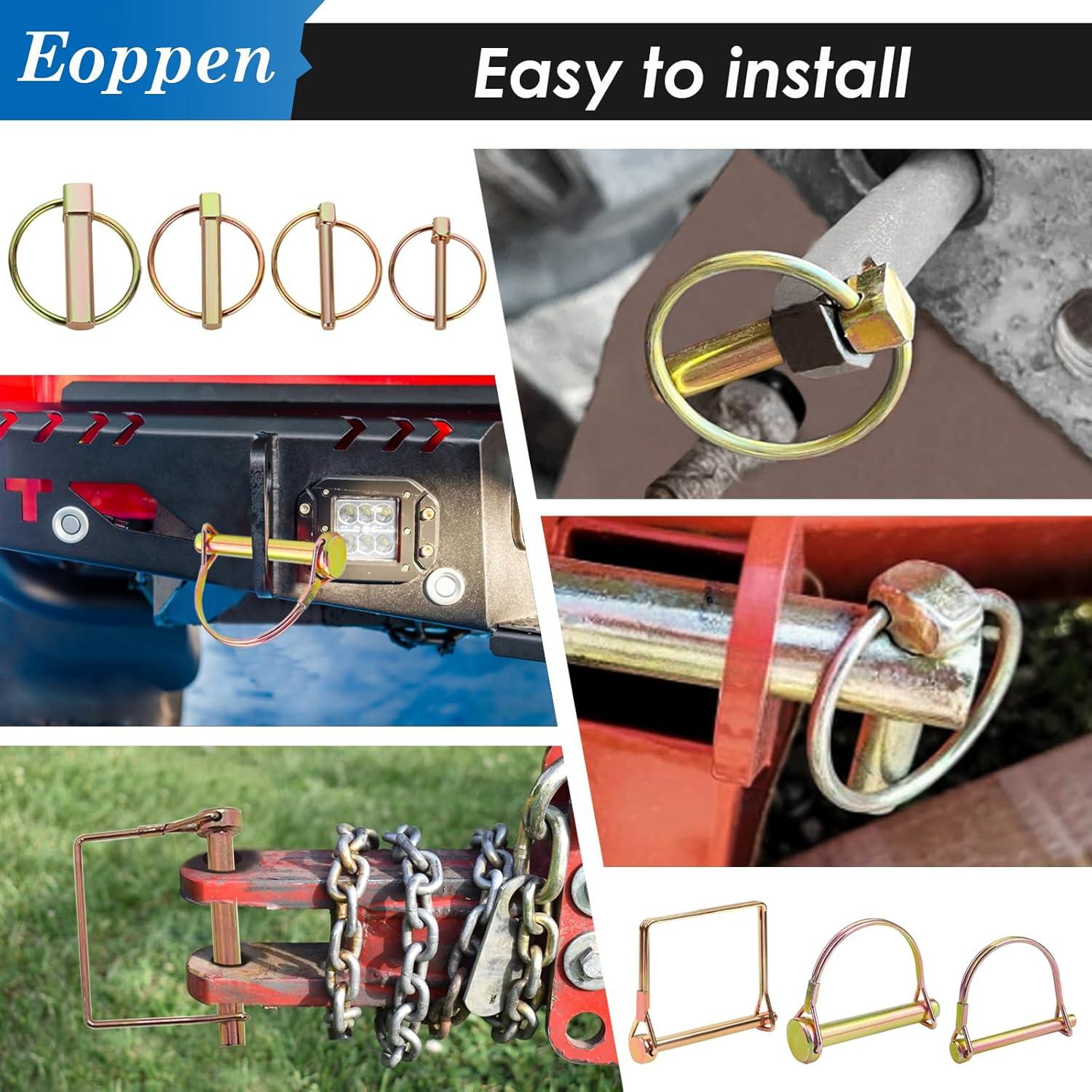 Kit de Clips de Pasador de Enganche Eoppen 202 Piezas Alta Resistencia
