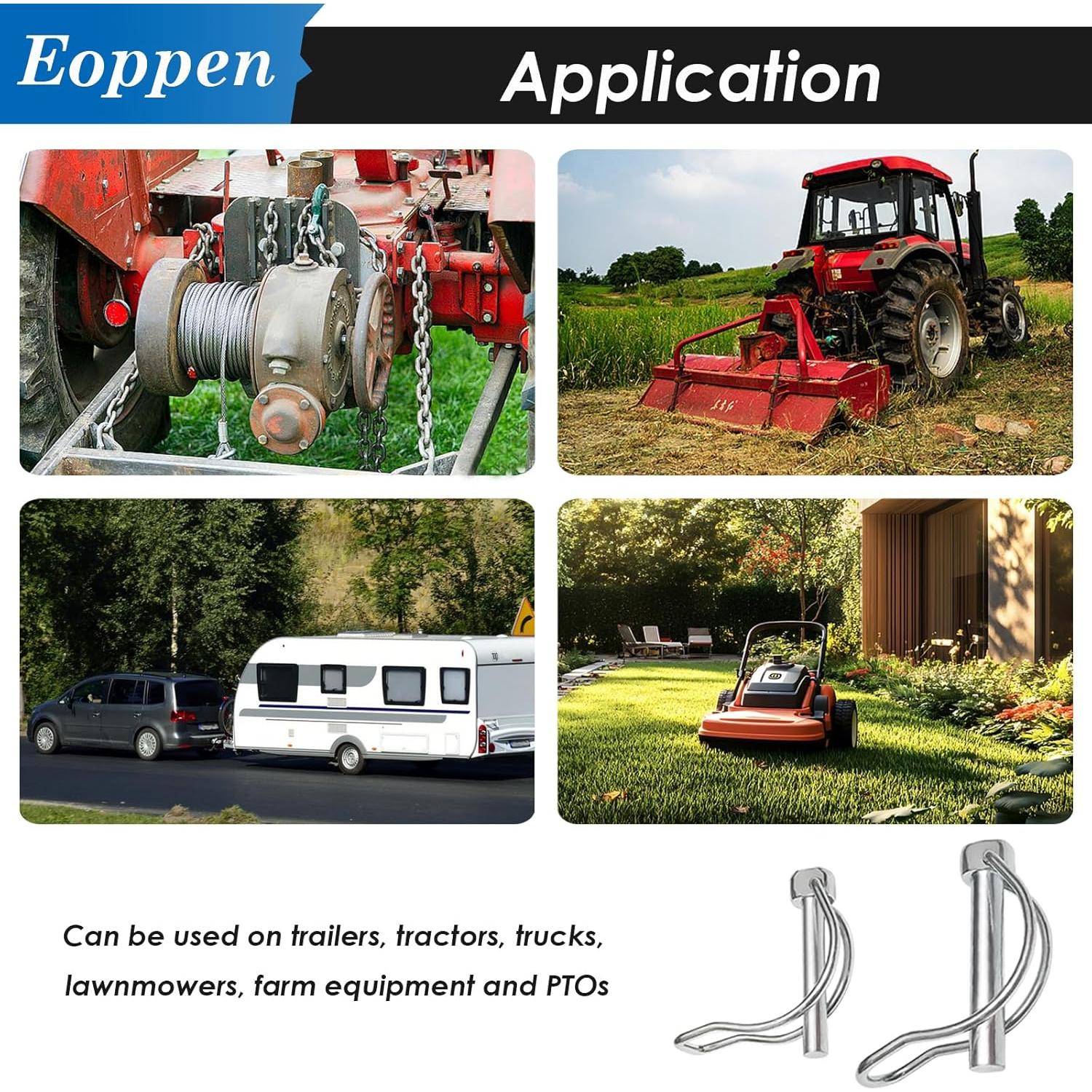 Kit de Clips de Pasador de Enganche Eoppen 202 Piezas Alta Resistencia