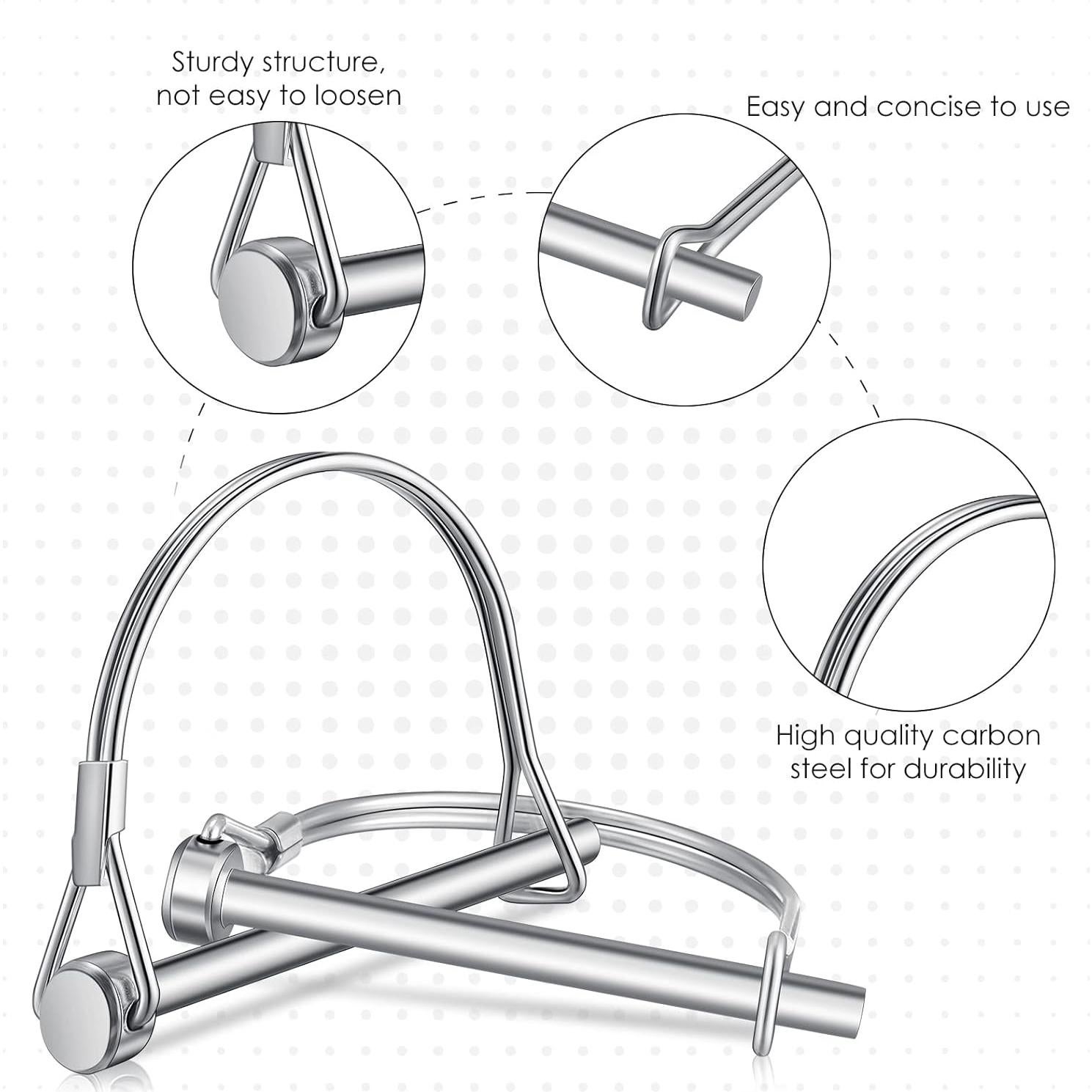 Cerradura de Pasador de Enganche Yexiya 30 Pcs 6mm 70mm