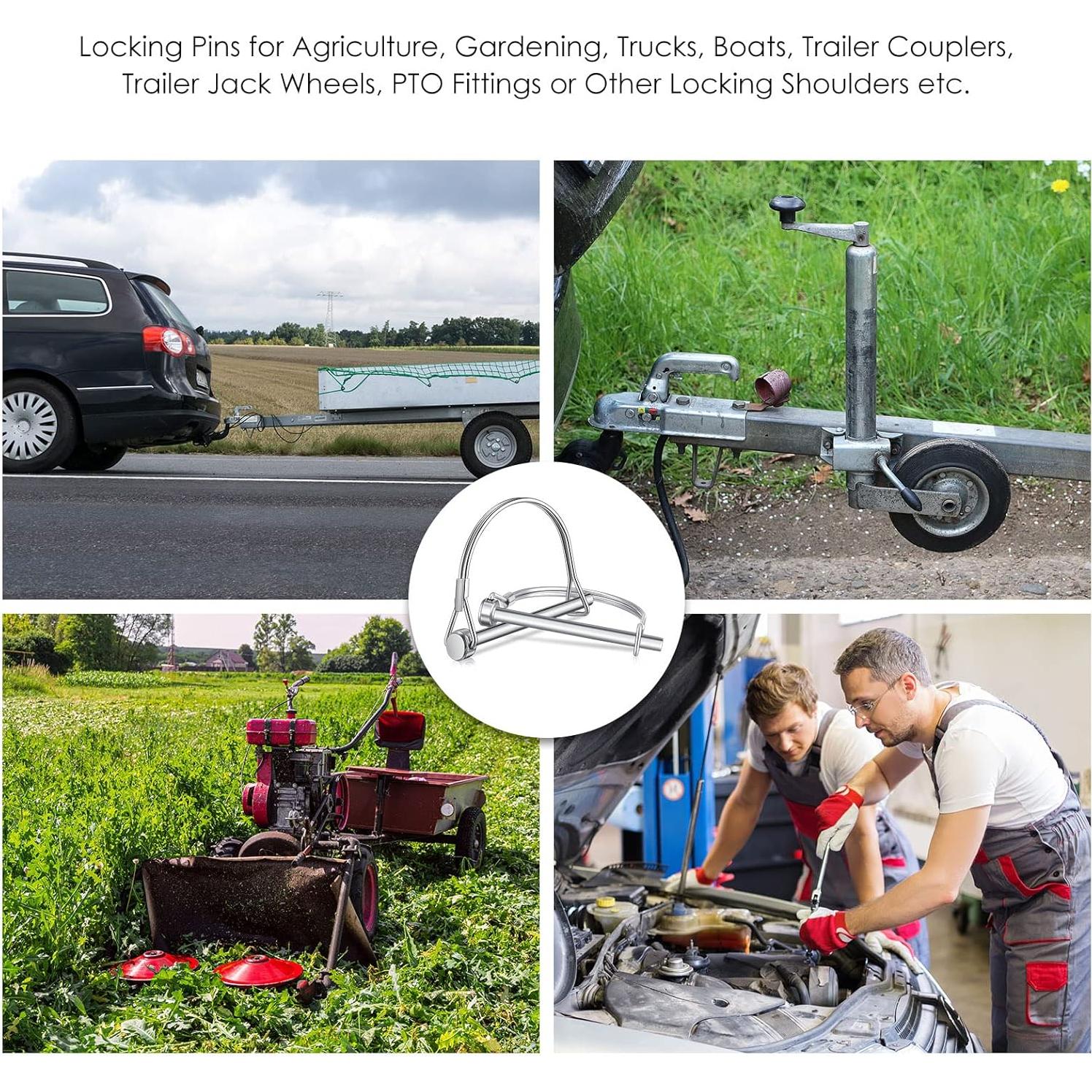 Cerradura de Pasador de Enganche Yexiya 30 Pcs 6mm 70mm