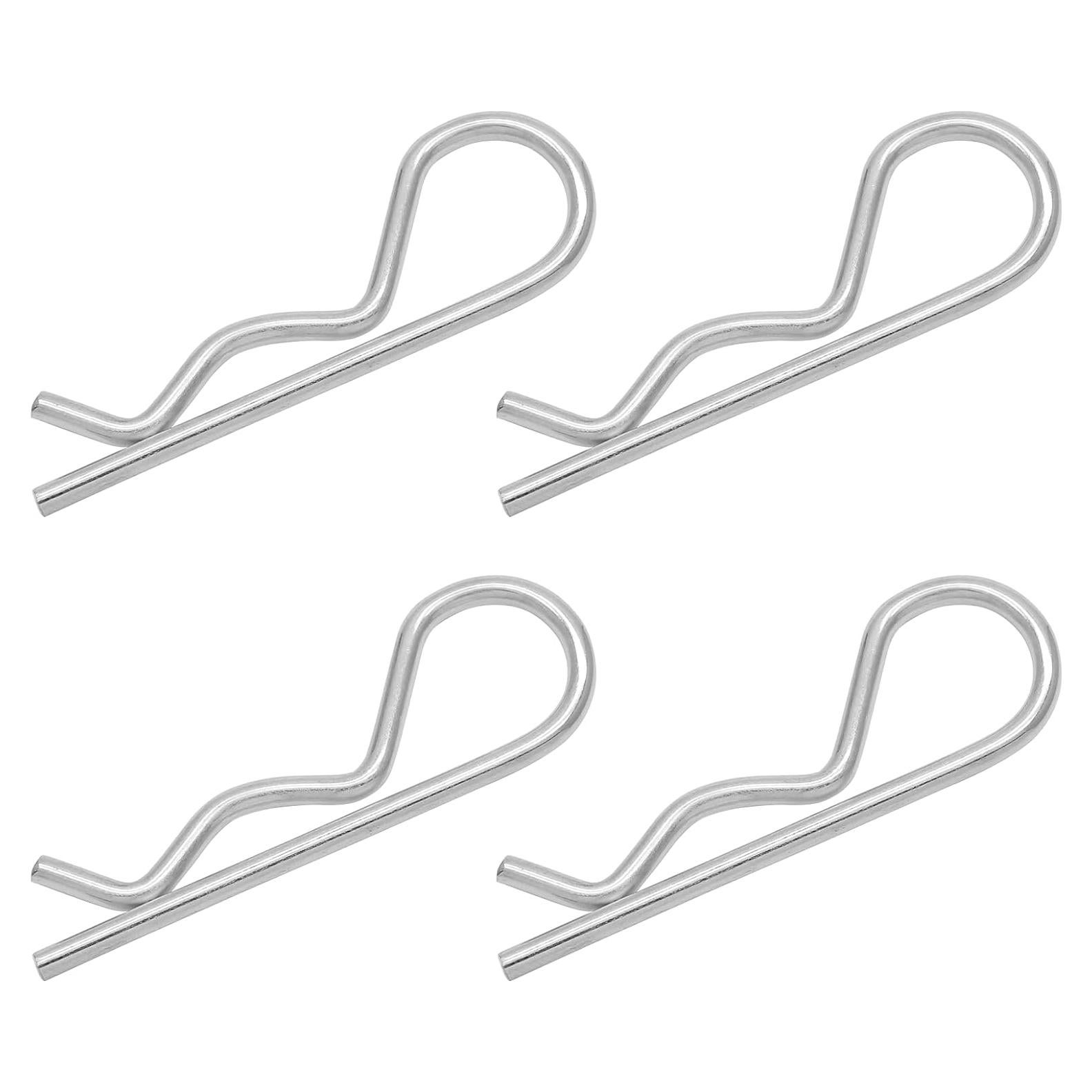 4 R Clips Pasadores de Enganche Acero Inoxidable 75mm Bonsicoky
