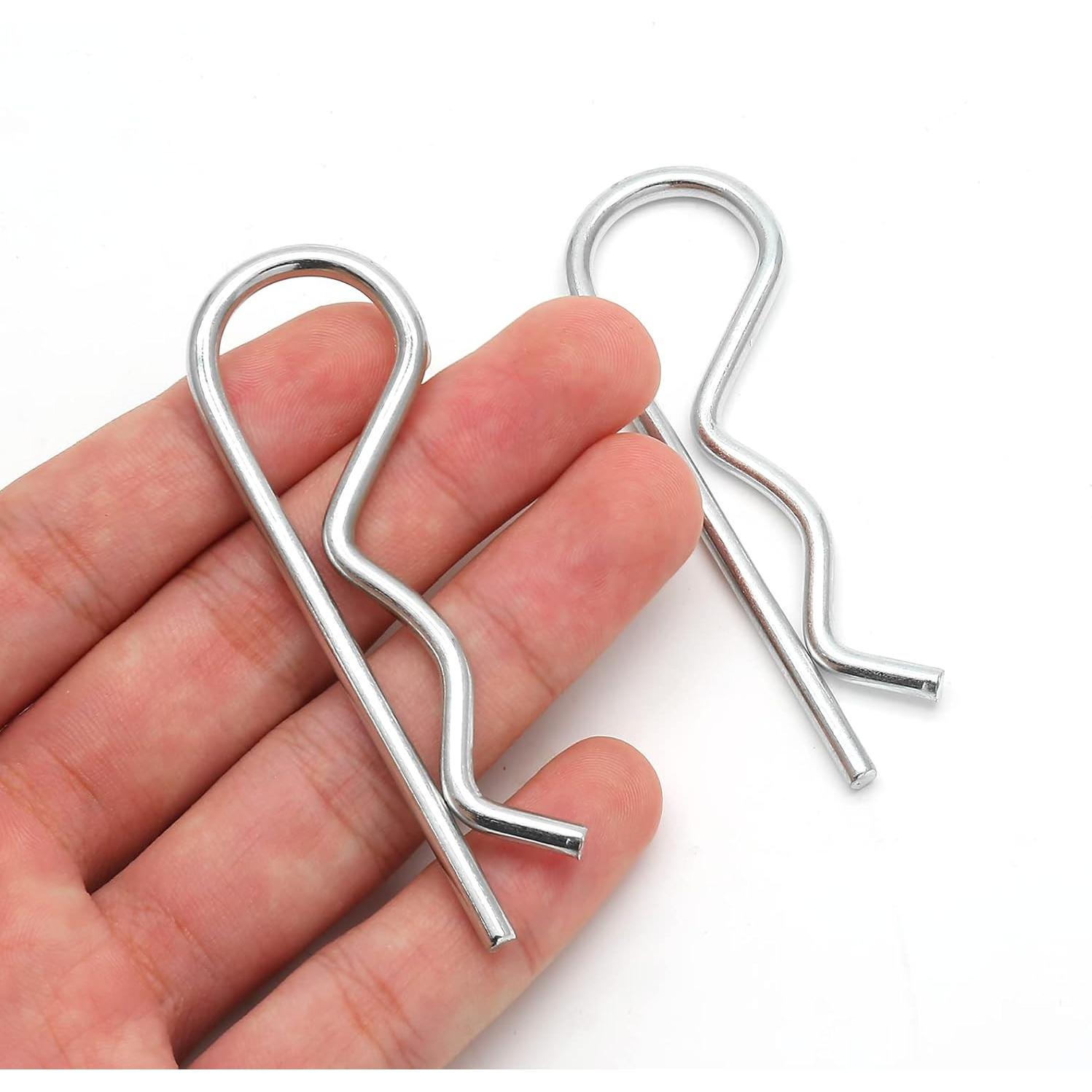 4 R Clips Pasadores de Enganche Acero Inoxidable 75mm Bonsicoky