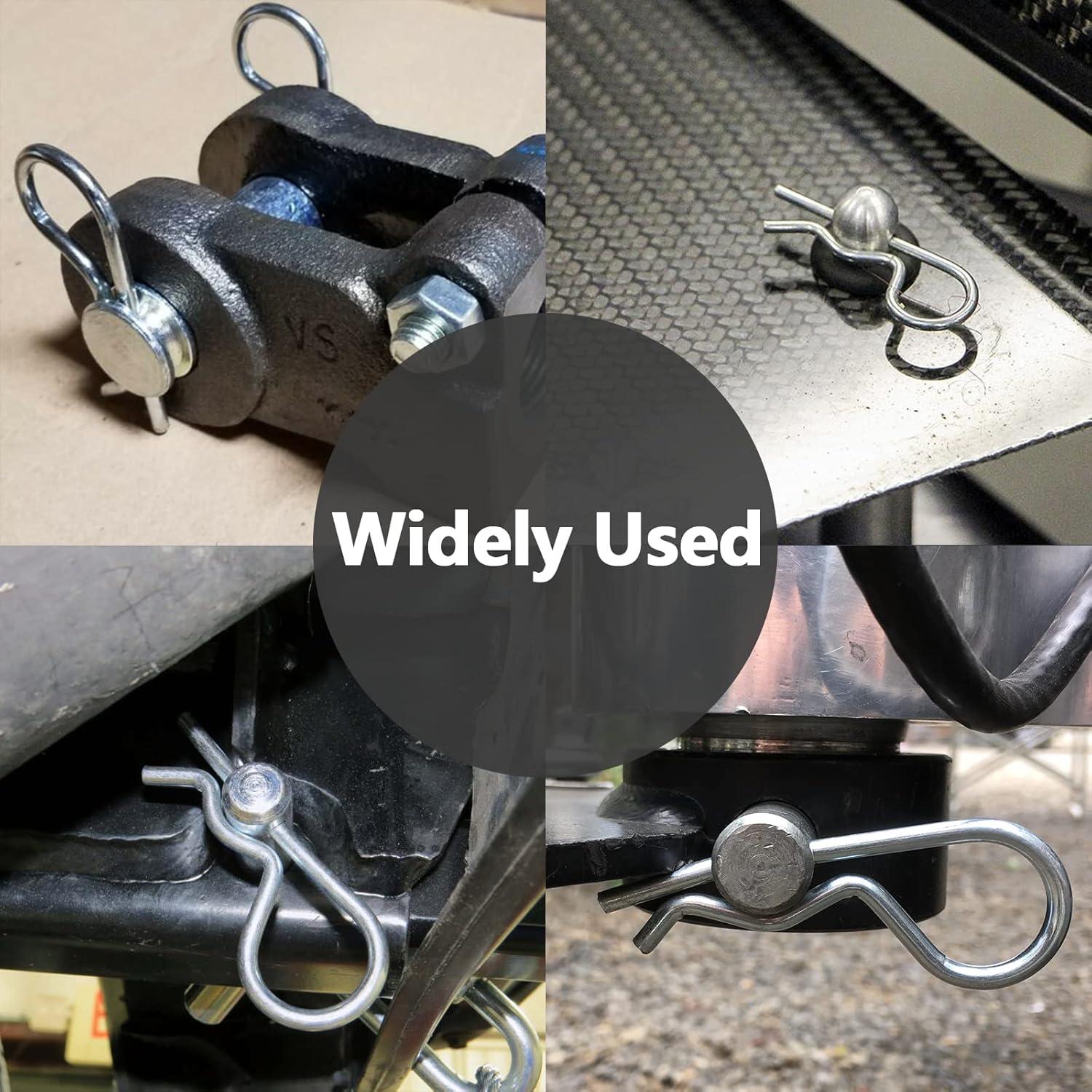 4 R Clips Pasadores de Enganche Acero Inoxidable 75mm Bonsicoky