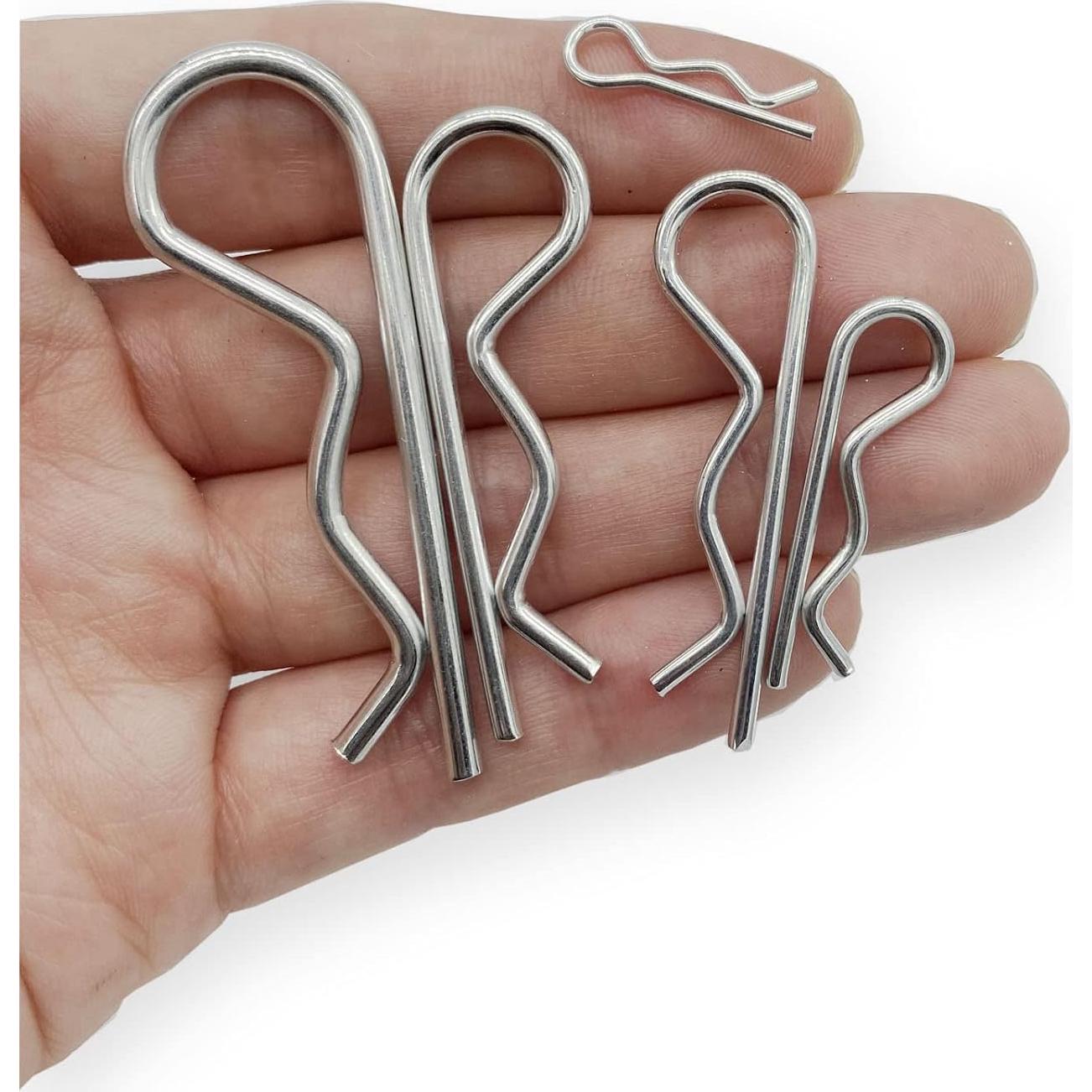 Juego de 38 Pasadores de Retención R Clips Yoliko - 5 Tamaños