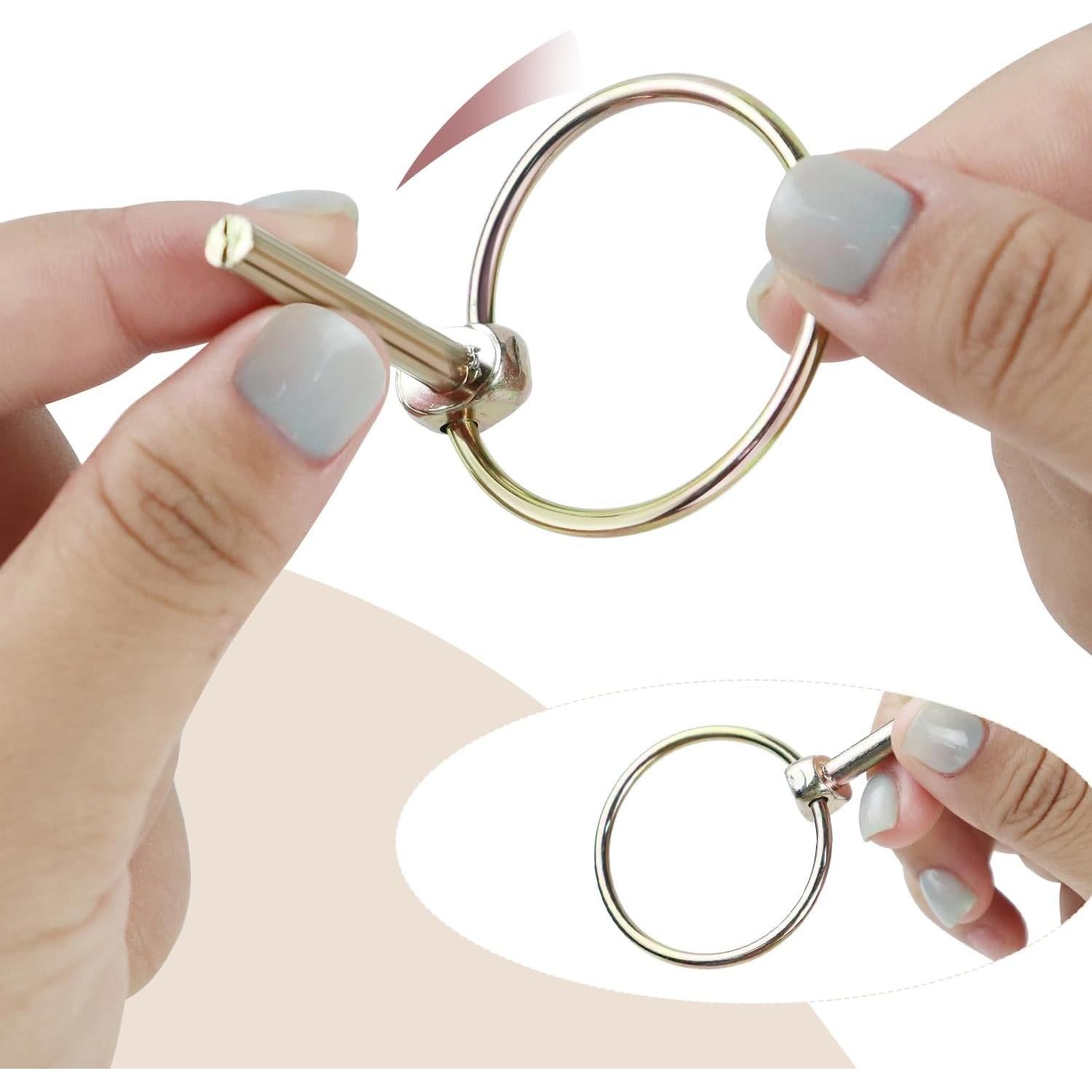 Pasadores de Seguridad Pesados Yuntop 4 Pcs Acero Inoxidable 4.5 mm x 36 mm