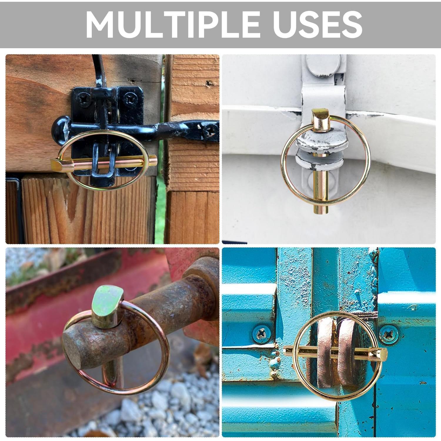 Pasadores de Seguridad Pesados Yuntop 4 Pcs Acero Inoxidable 4.5 mm x 36 mm