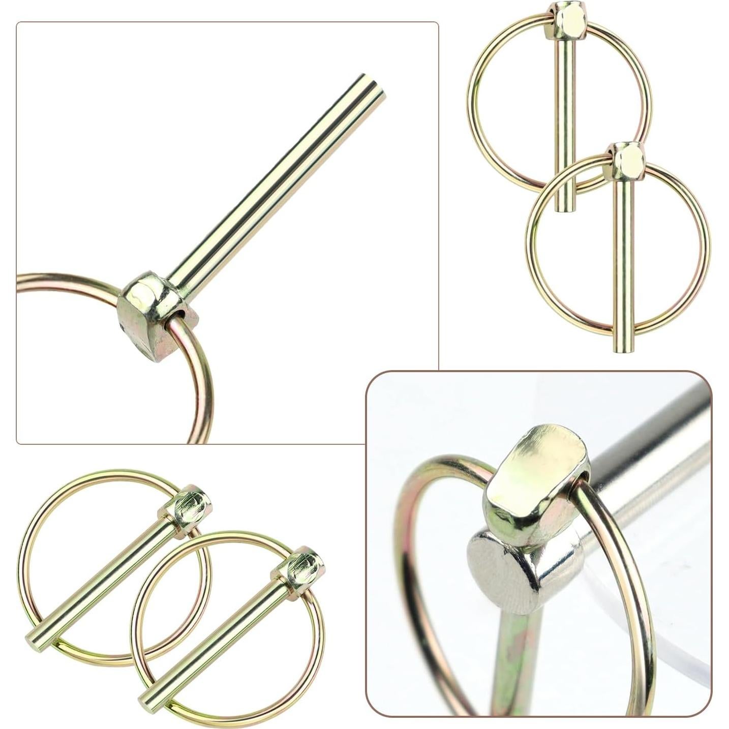 Pasadores de Seguridad Pesados Yuntop 4 Pcs Acero Inoxidable 4.5 mm x 36 mm