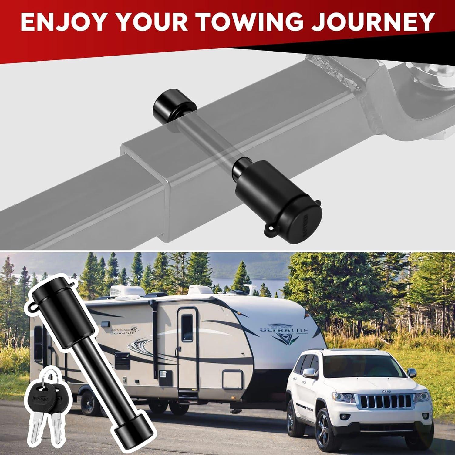 Cerradura de Pasador de Enganche BOYISEN 2" Antirrobo con 2 Llaves