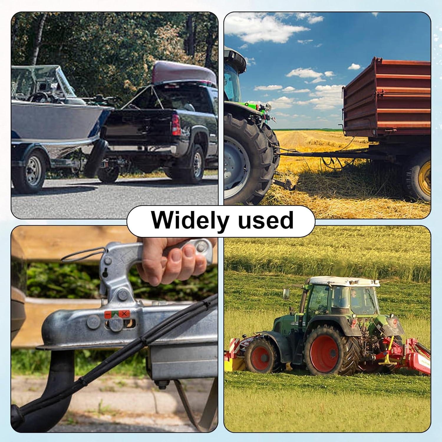 10 Pasadores de Acoplamiento Fukaisu 1/4" x 7cm con Anillo Rápido