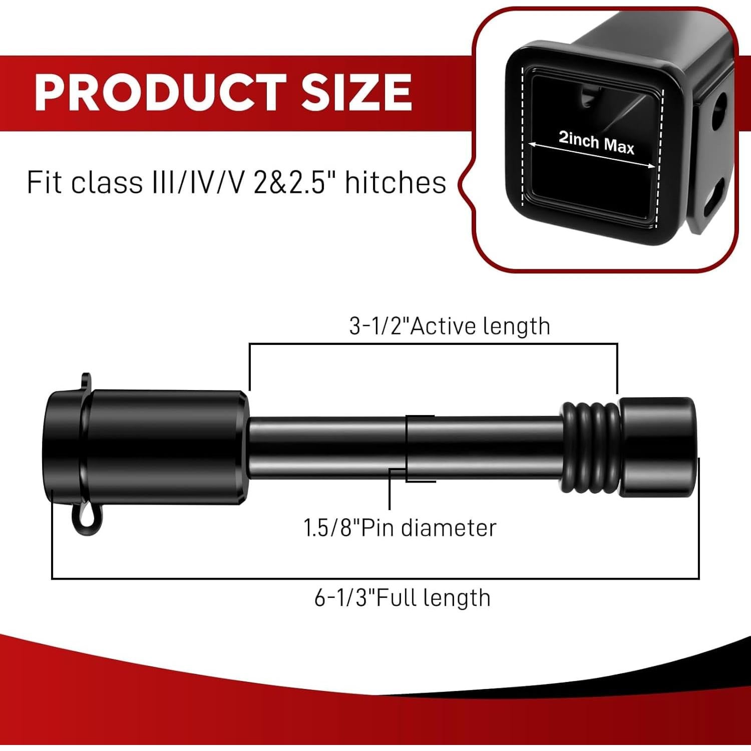 Cerradura de Pasador de Enganche BOYISEN 5/8" Acero Alta Resistencia