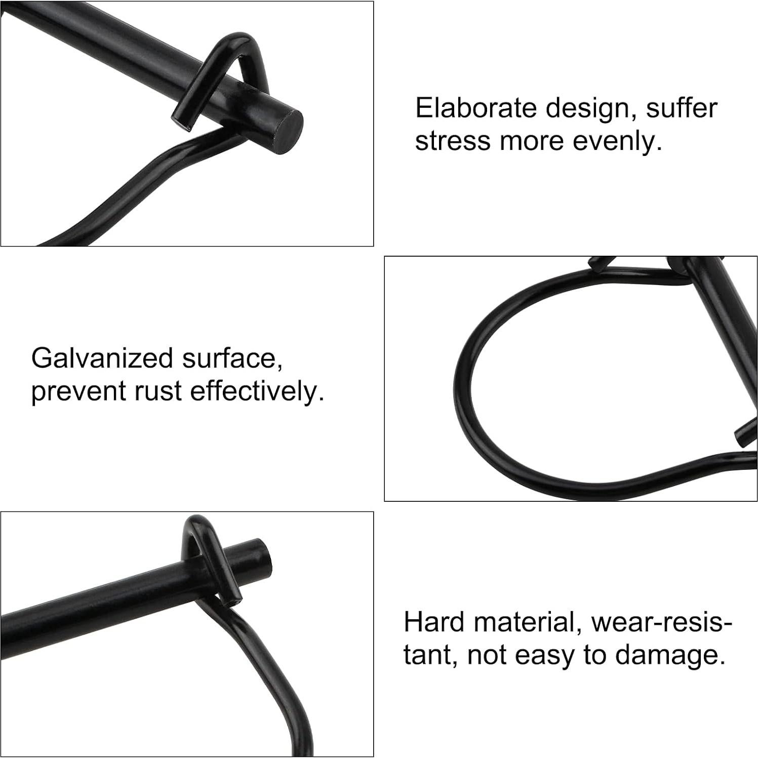 10 Pasadores de Bloqueo de Alambre INCREWAY 6mm para Remolque