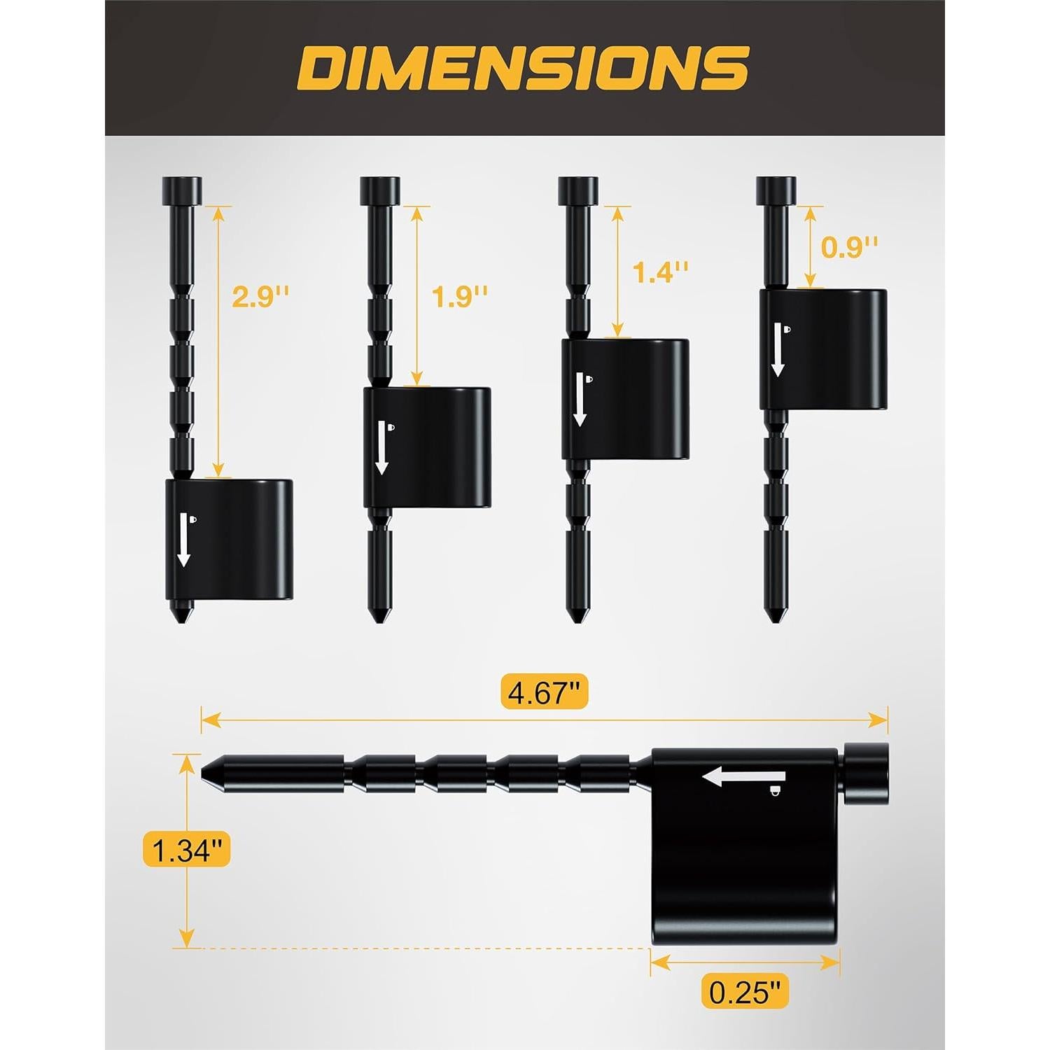 Cerradura de Acoplamiento Ajustable RETRUE 1/4" Pasador