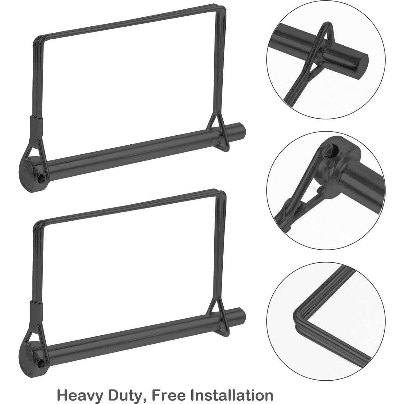 Paquete de 4 Pasadores de Enganche Truleego 6.35x10.16cm Acero