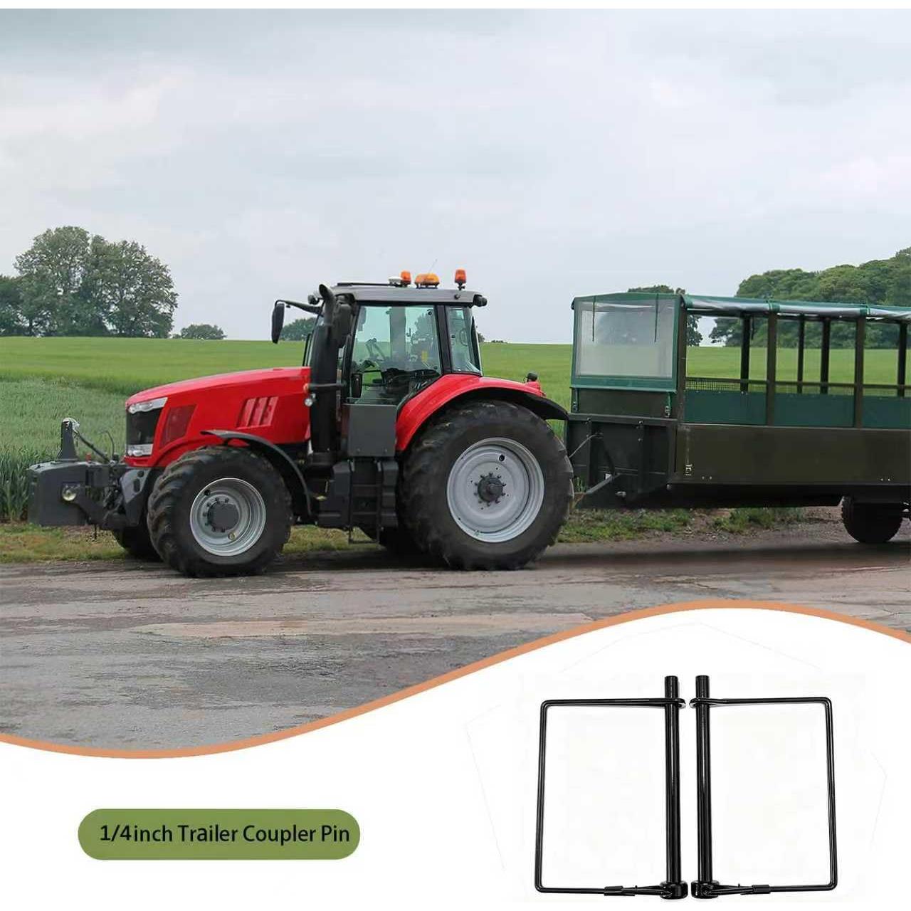 Paquete de 4 Pasadores de Enganche Truleego 6.35x10.16cm Acero