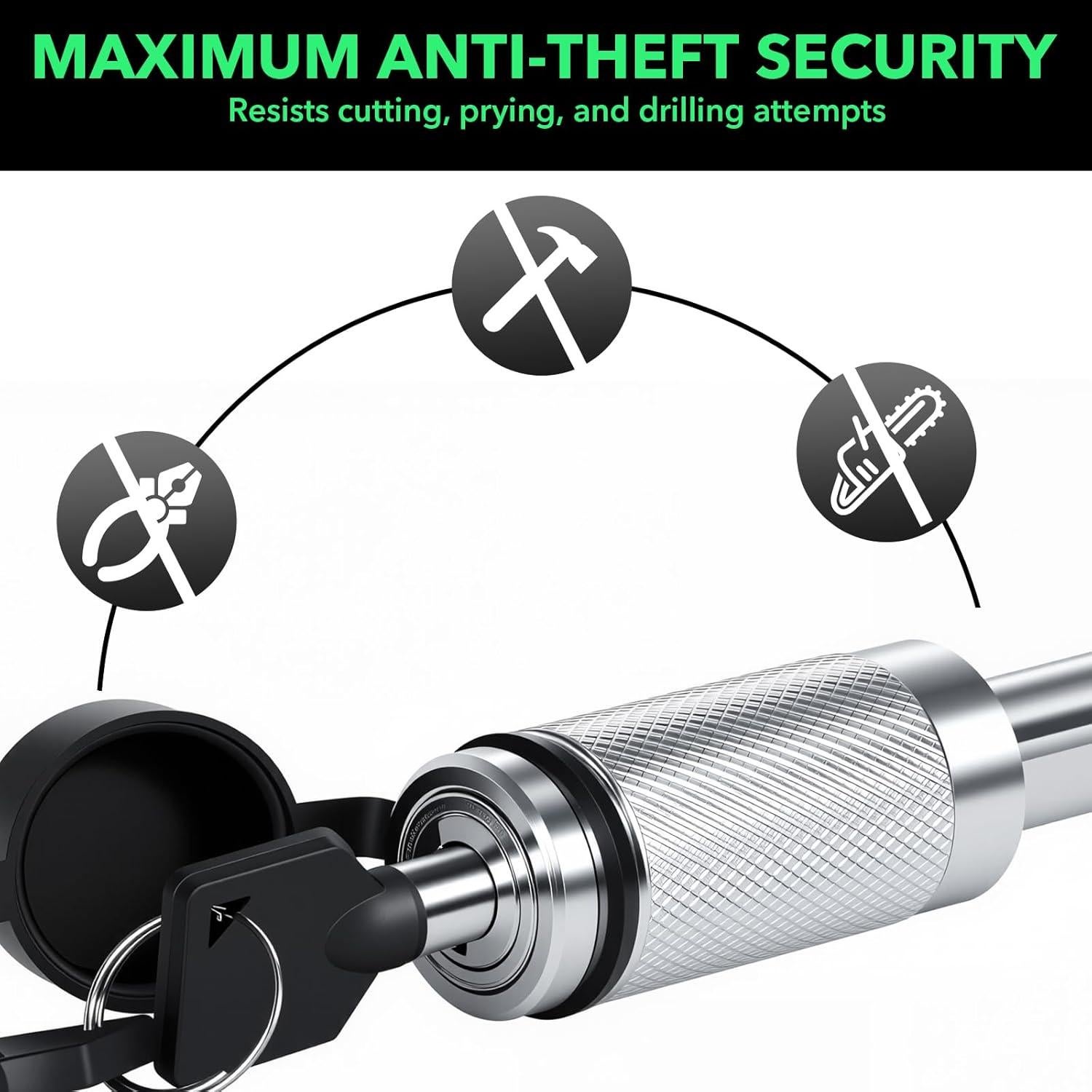 Cerrojo de Remolque GAFONAXDRI 4" Antirrobo para Clase III/IV