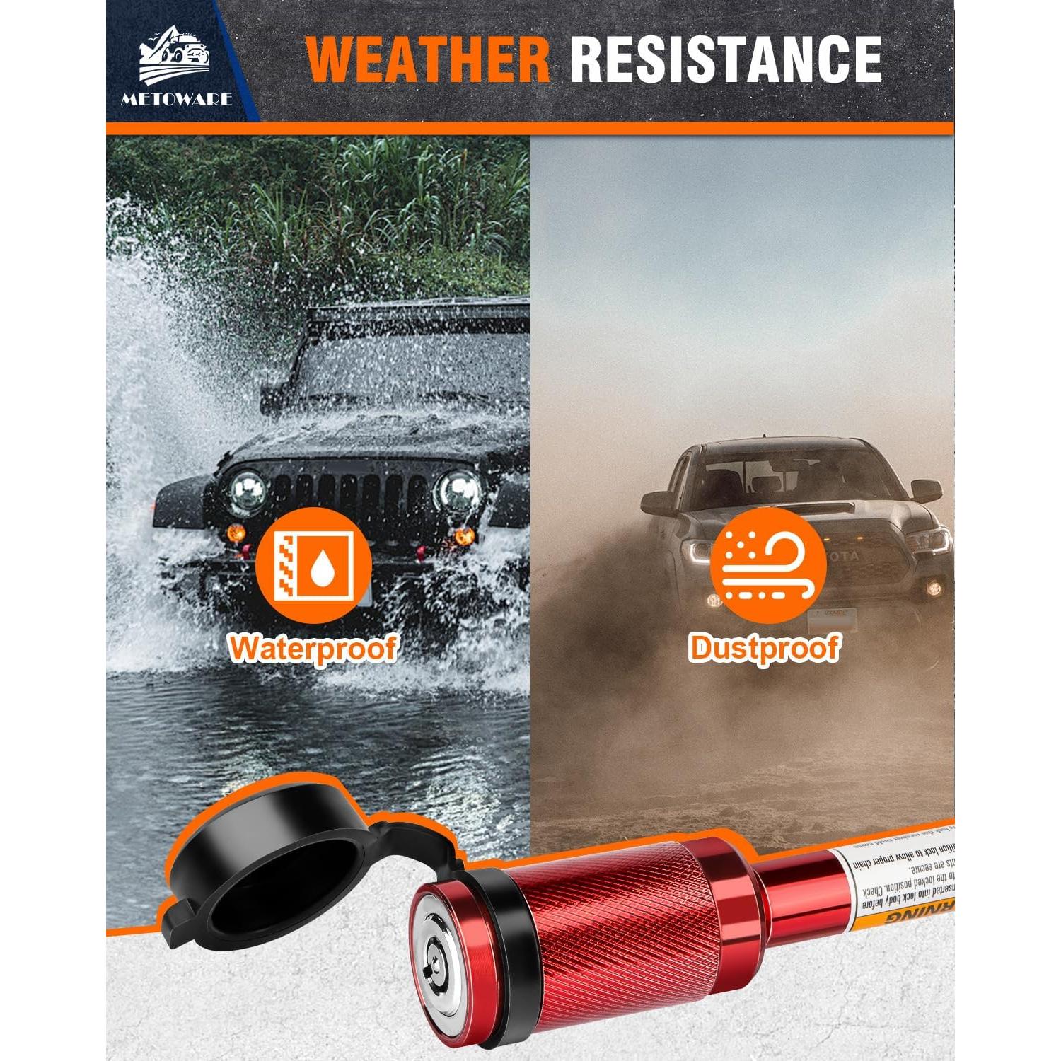 Cerradura de Enganche METOWARE para Remolque 2" y 2-1/2"