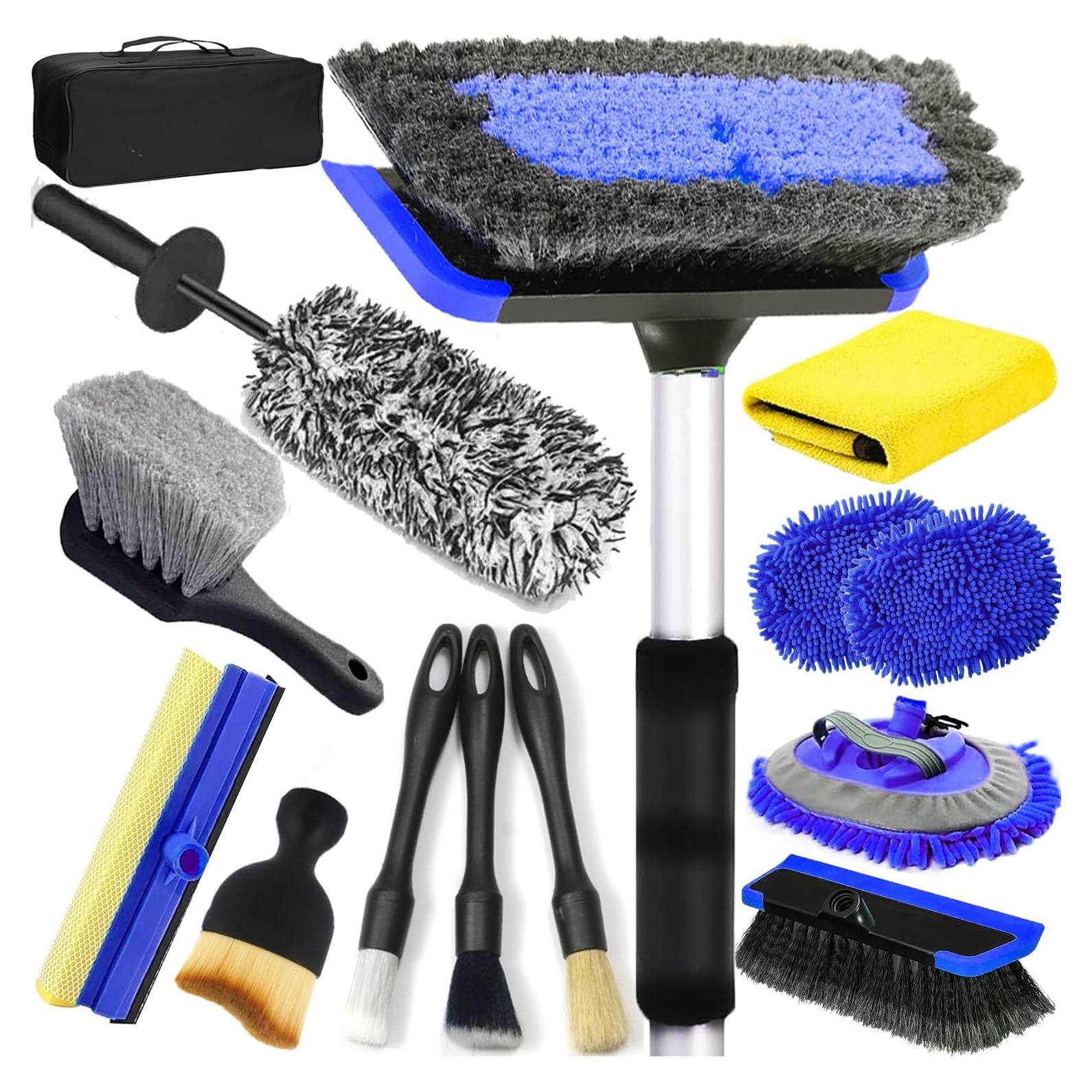 Kit de Lavado de Autos 17PCS TSUNDERE L con Cepillo de 158cm