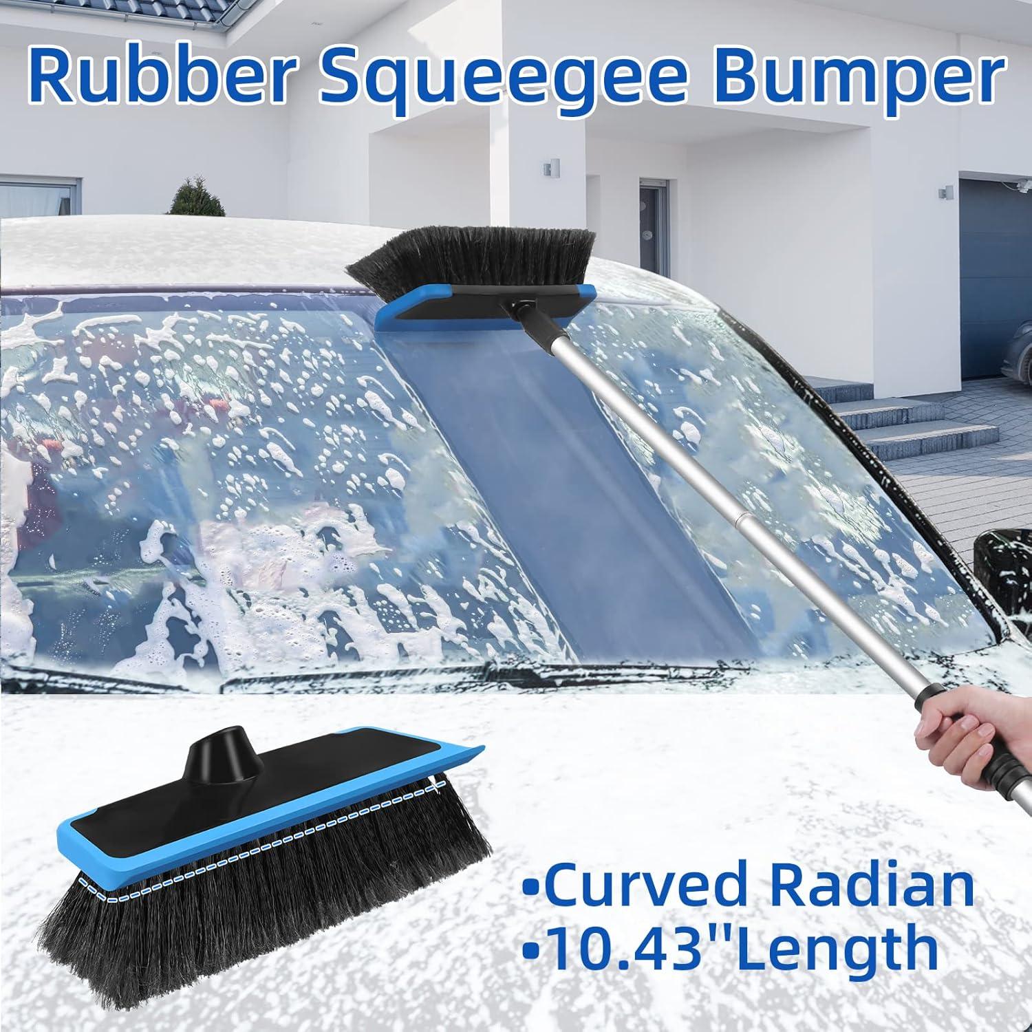 Kit de Lavado de Autos Wontolf 5 Piezas Azul con Cepillo y Mitón